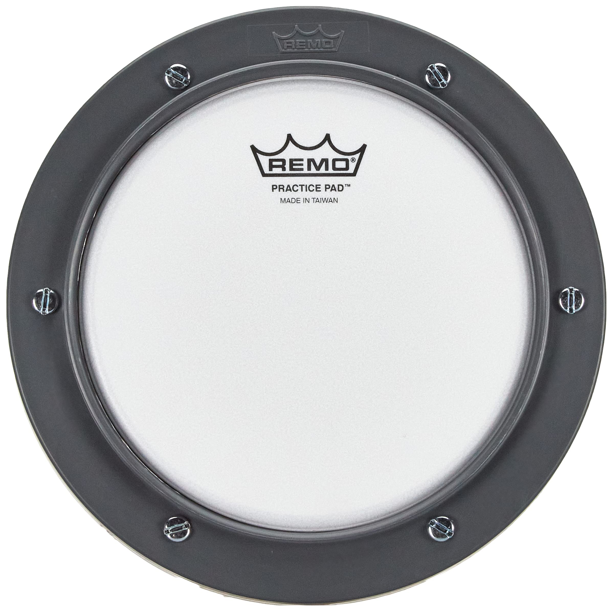 Remo RT-0006-00 6 Gray Tunable Practice Pad with Ambassador Coated Drumhead