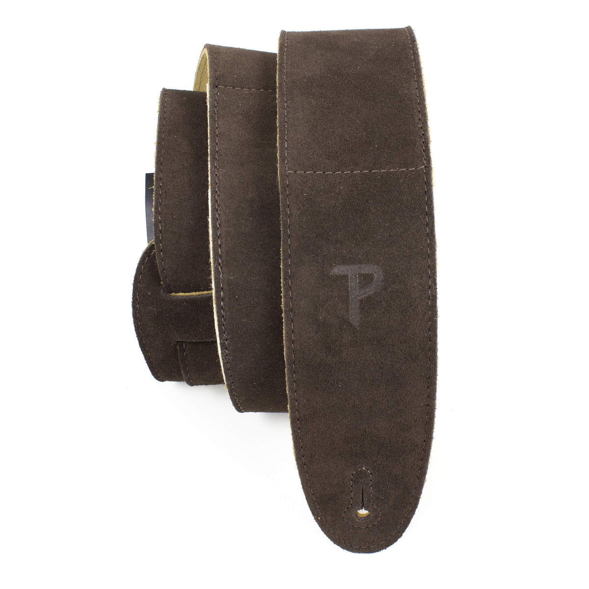 Perri'S Leathers, Suede Guitar Strap, Sheepskin Pad, Brown, Anti-Slip, Classic, Suitable For Each Level, Standard Size, 41'' To