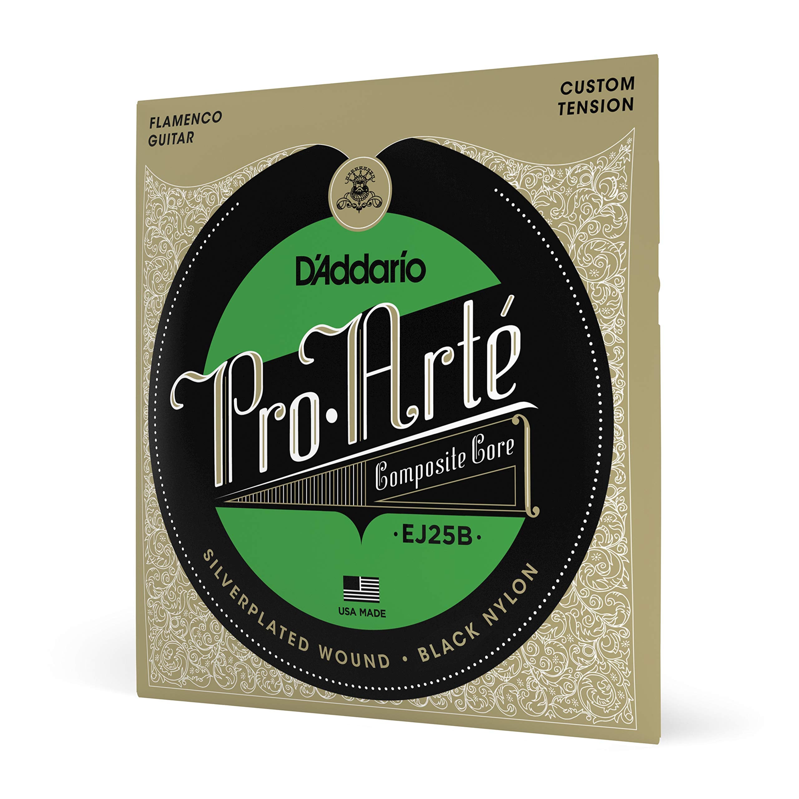 D'Addario Guitar Strings - Pro-Arte Classical Guitar Strings - Ej25B Flamenco Guitar Strings - Nylon Guitar Strings - Silver Pla