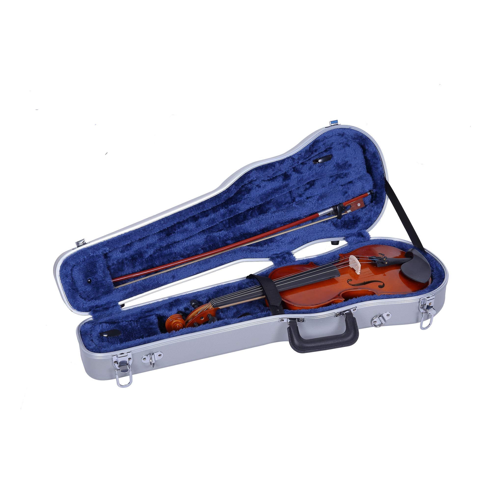 Crossrock 1/4 Violin Case-Backpack Style in Silver (CRA800SVQSL)