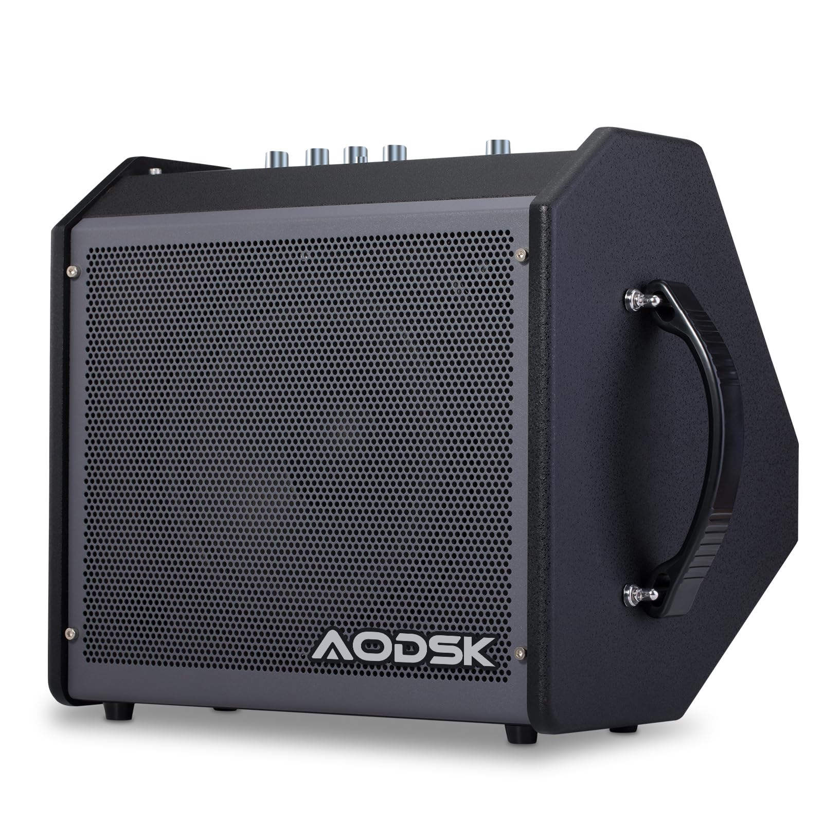 AODSK 35W Professional Electronic Drum Amplifier | Dual Speakers (8 Woofer + 2 Tweeter) | Compatible with Keyboard/Bass/Synthesi