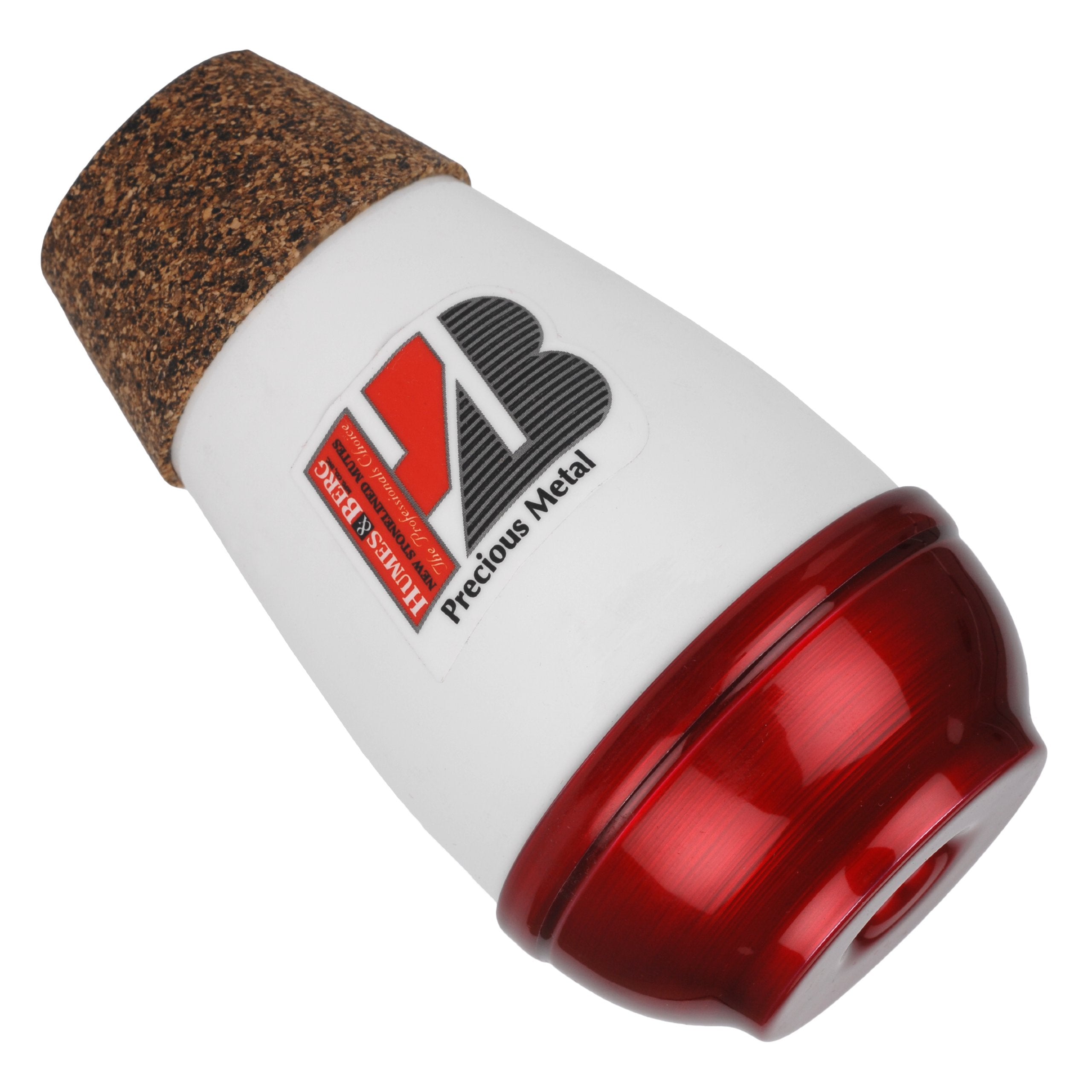 Humes & Berg 234 Stonelined Snub Nose Red/White Alum Practice Trumpet Mute