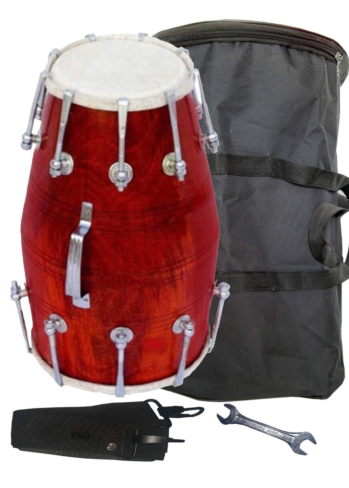 Gt Manufacturers Wooden Musical Instrument Dholak Drum Nuts & Bolt Wit ...