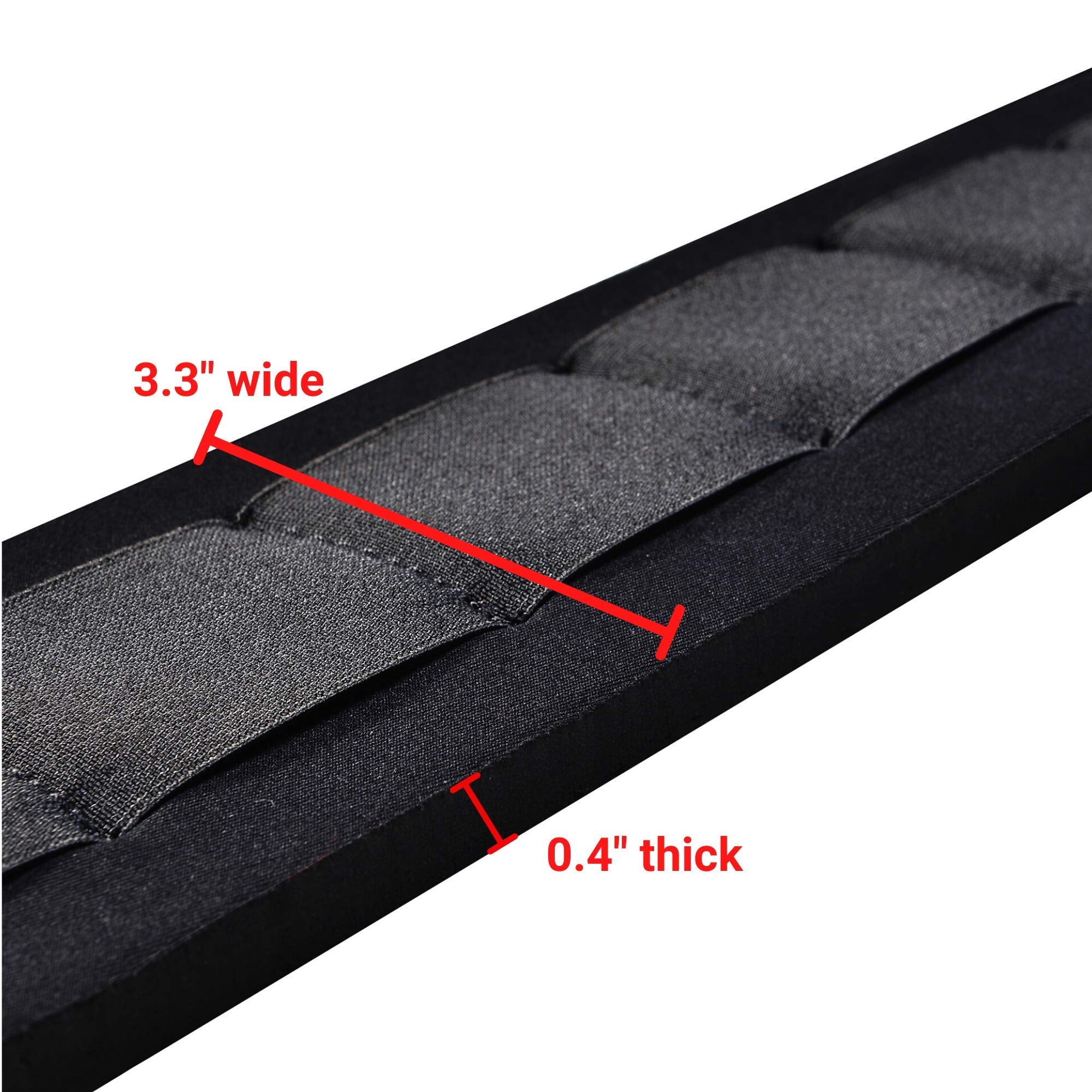 Amumu SBR Guitar Strap with 3.3'' Wide Rubber Padded for Electric Guitar Bass Guitar Adjustable Length from 44'' to 57''