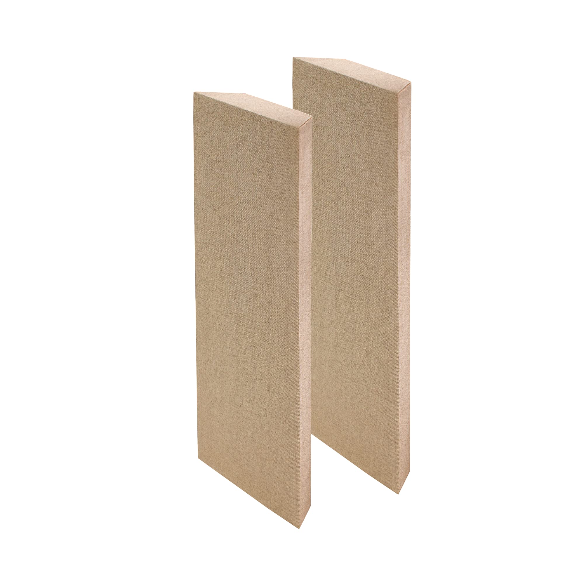 Timber Acoustics Corner Bass Traps 2x4x5, Rockwool acoustic room treatment, NRC = 0.90 [SET OF 2] (Beige)