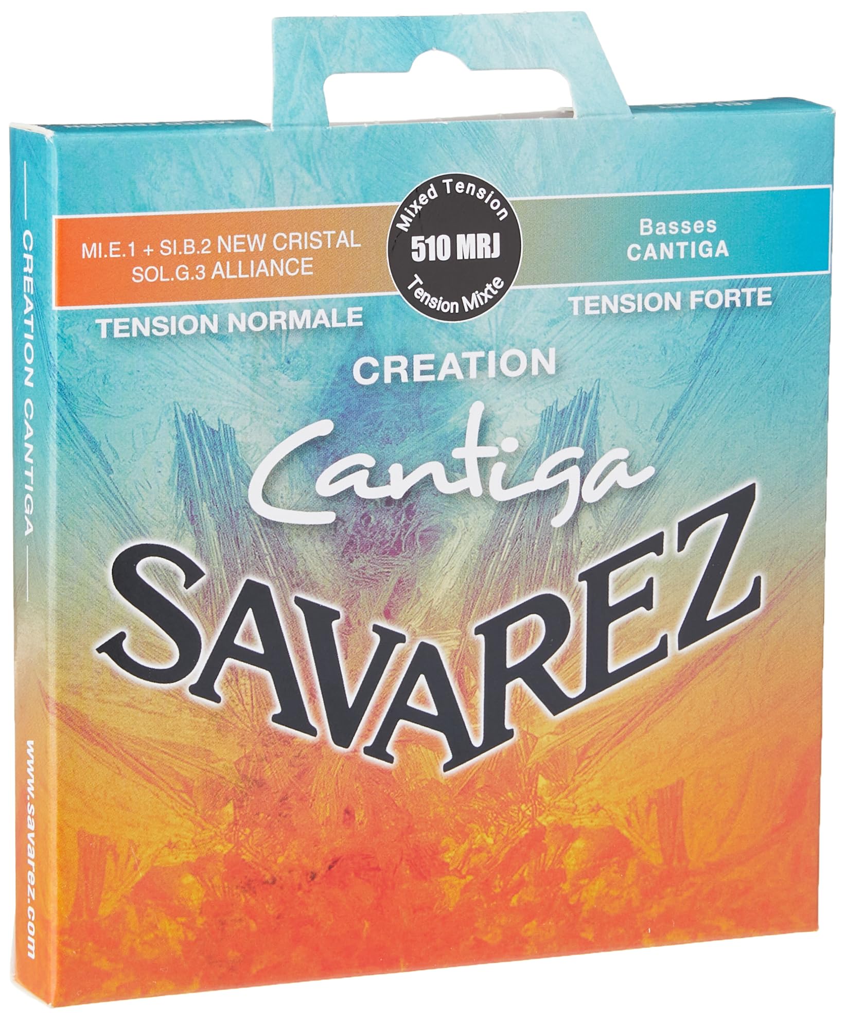Savarez Cr  Ation Cantiga Medium Tension Classical Guitar Strings Set (Stsav51-50479)