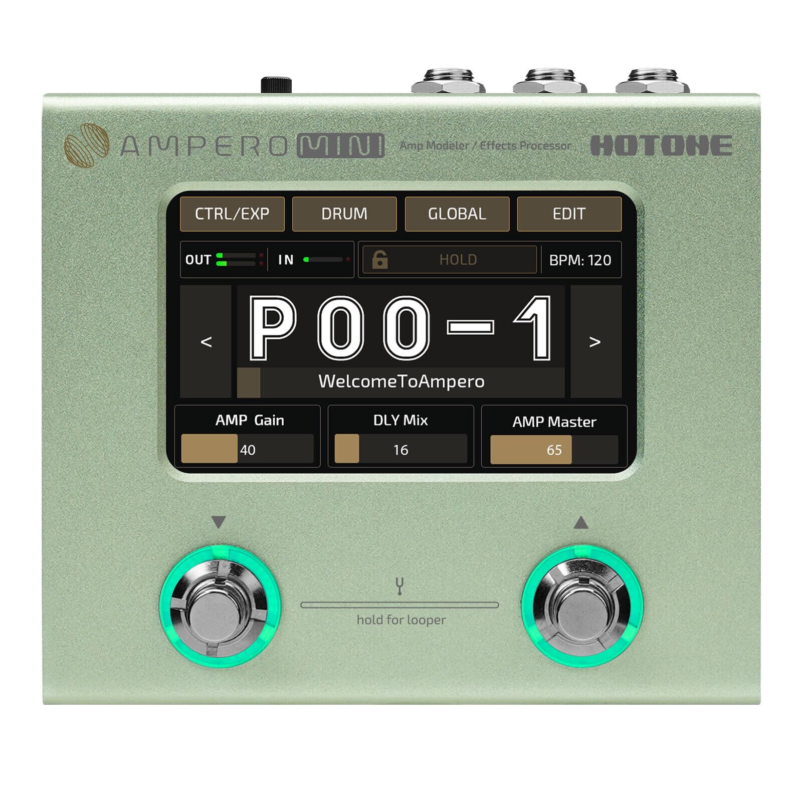 Hotone Ampero Mini Mp-50Mc Guitar Amp Modeling Ir Cabinets Simulation Pedal