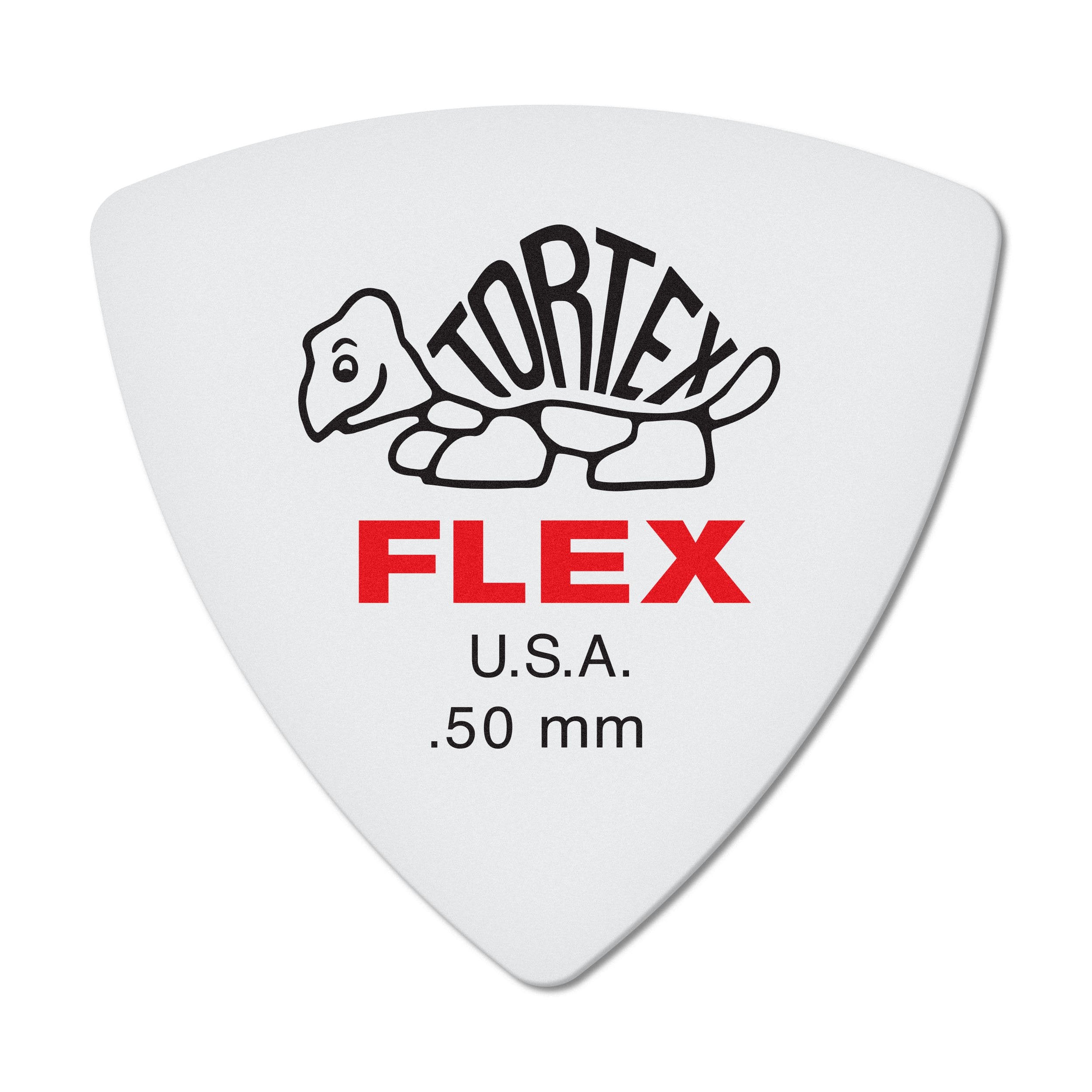 Dunlop Tortex Flex Triangle .50Mm Red Guitar Pick-72 Pack