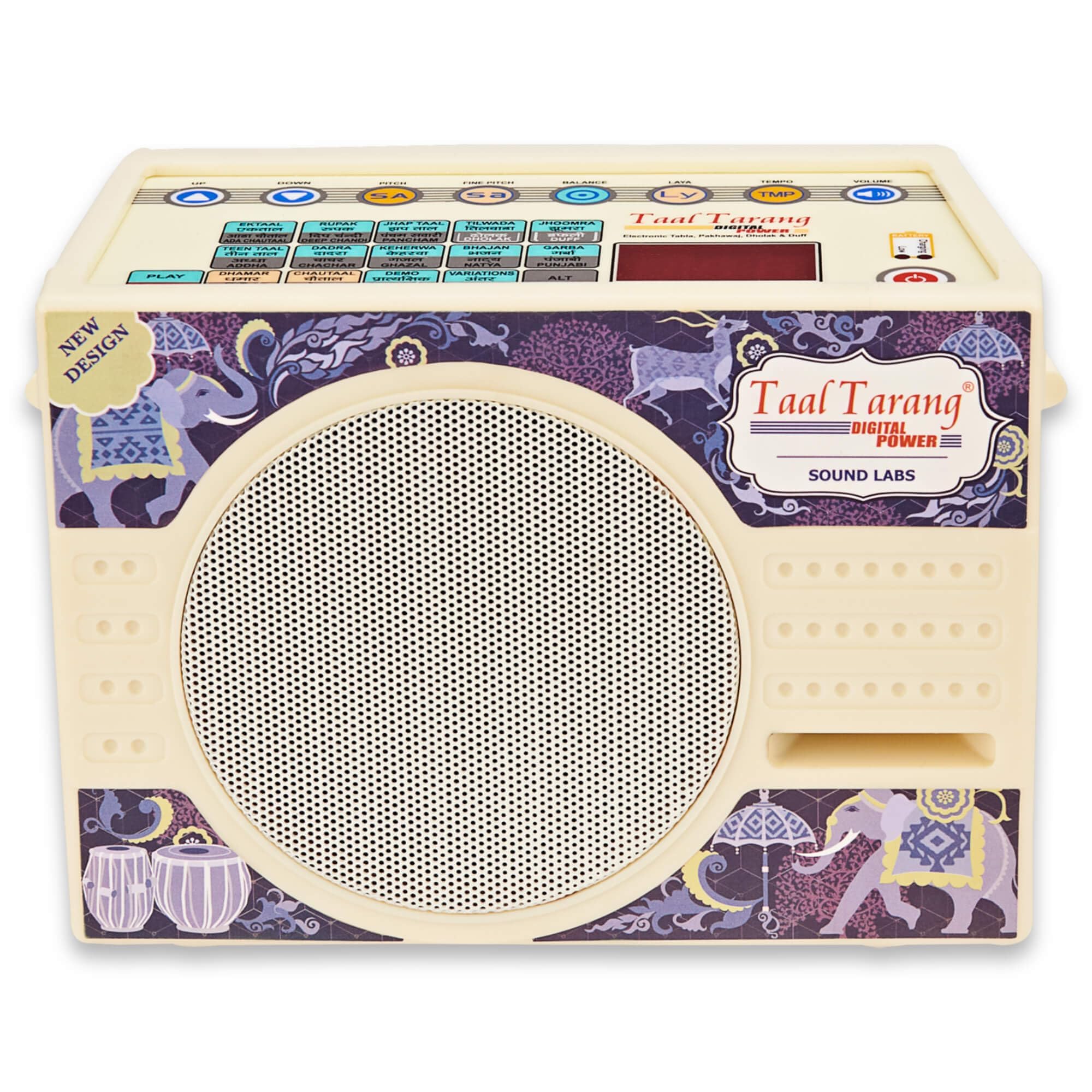 Taal Tarang Power, Electronic Digital Tabla With Phakawaj, Dholak & Duff By Sound Labs. Plays 107 Thekas