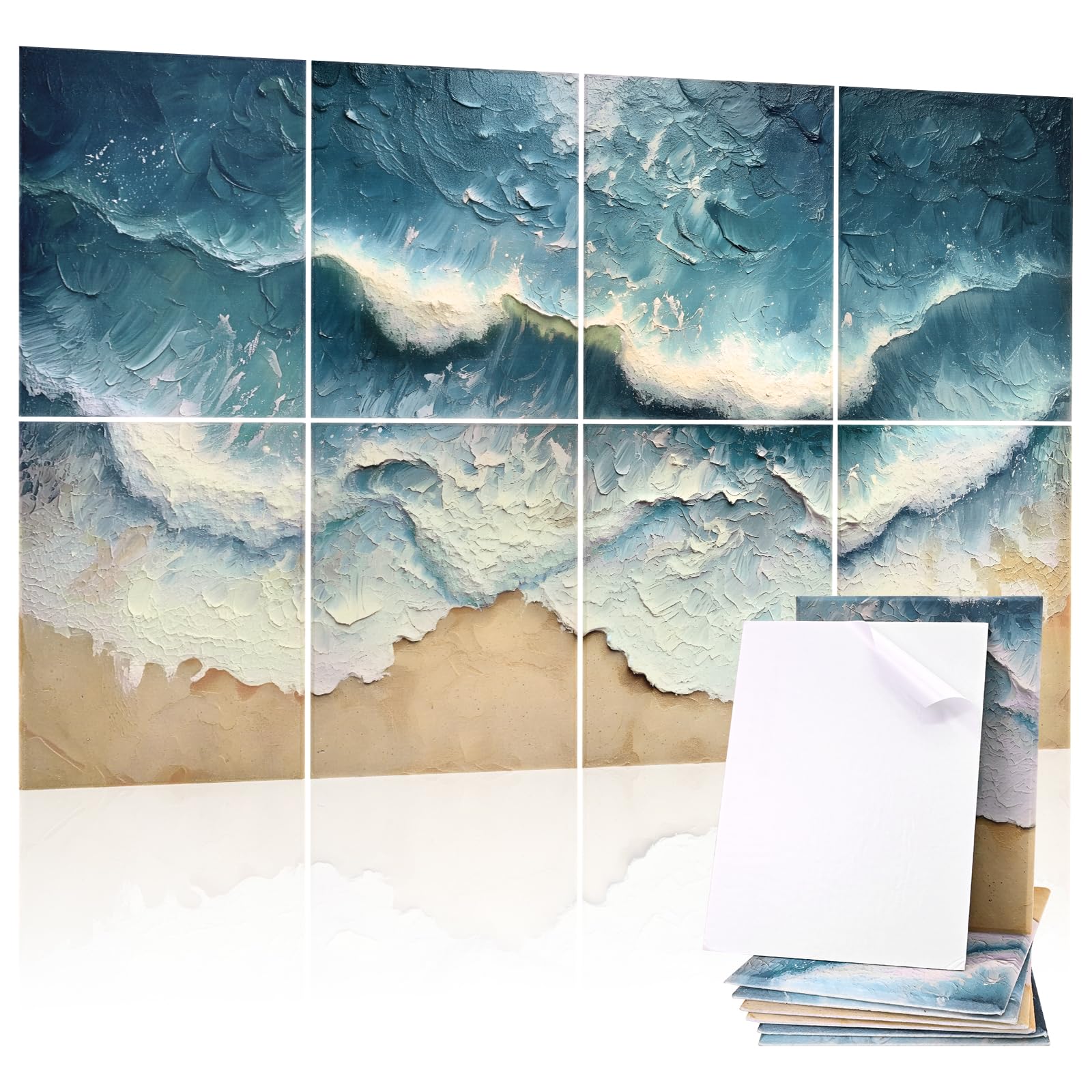 8 Pack Acoustic Panels, Soundproof Wall Panels, 48X32 Inches Sound Proof Panels For Walls, Sound Absorbing Wall Art Decorative,