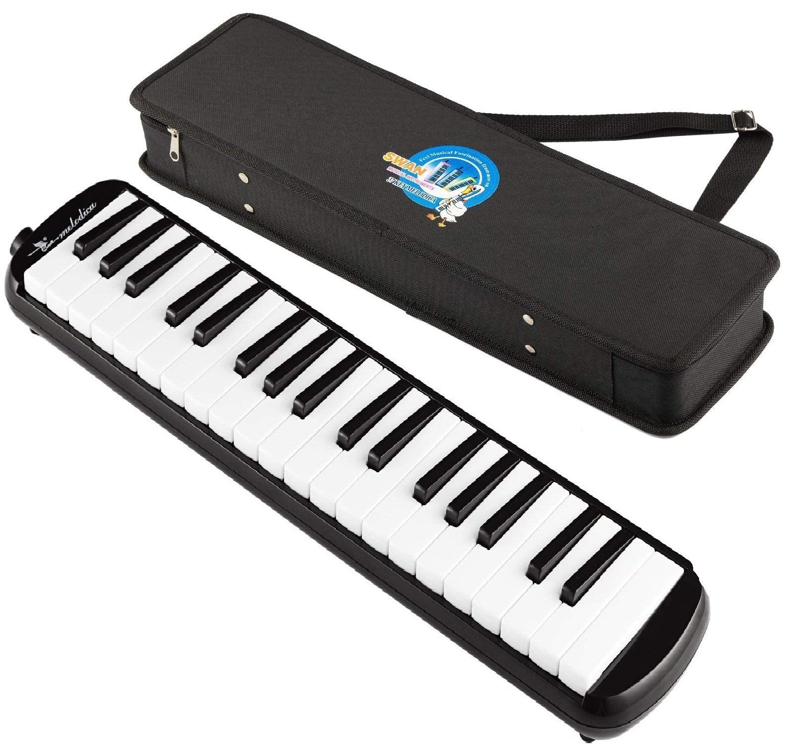Swan 37 Key Melodica with Case (Black)