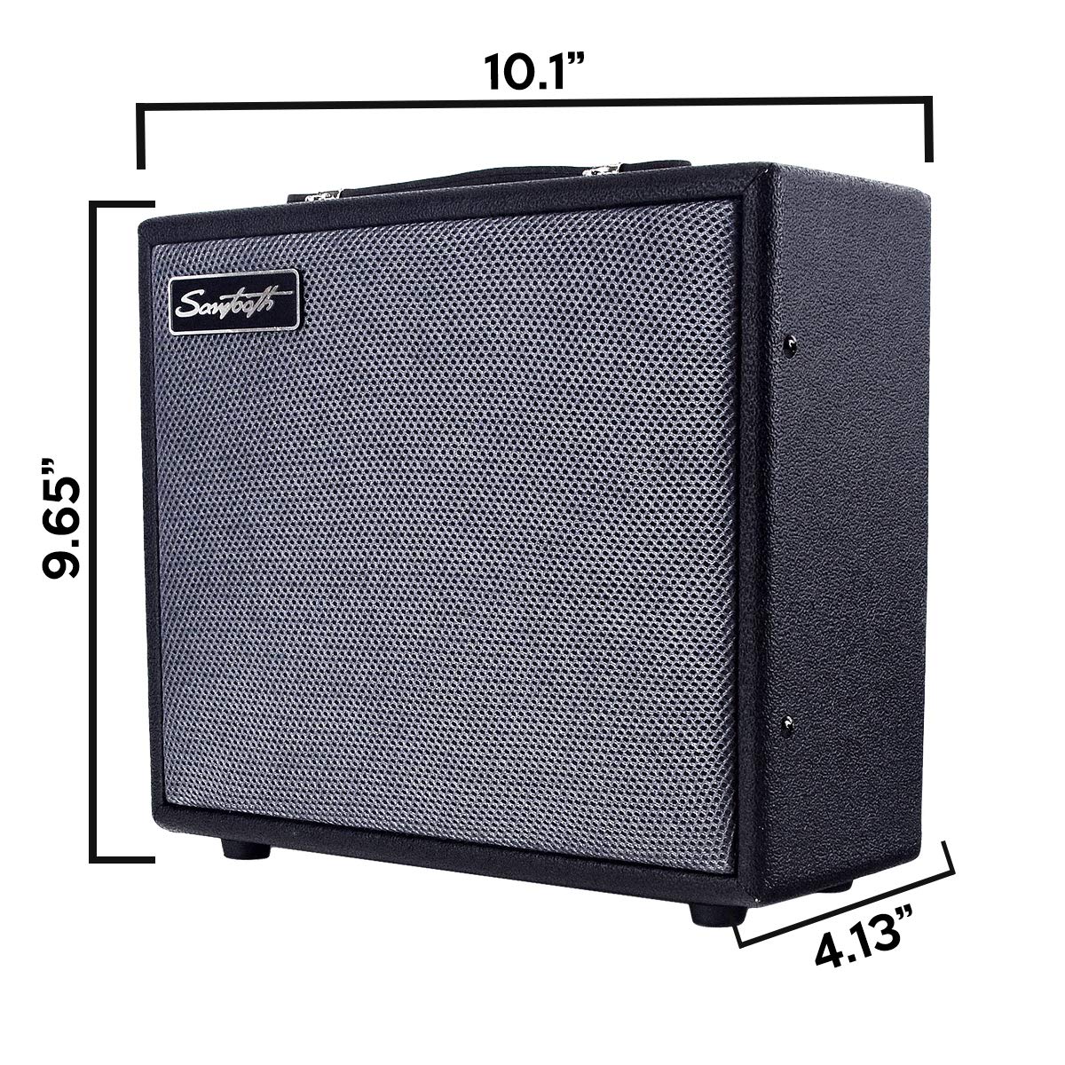 Sawtooth 10-Watt Electric Guitar Amp with Instrument Cable & Pick Sampler