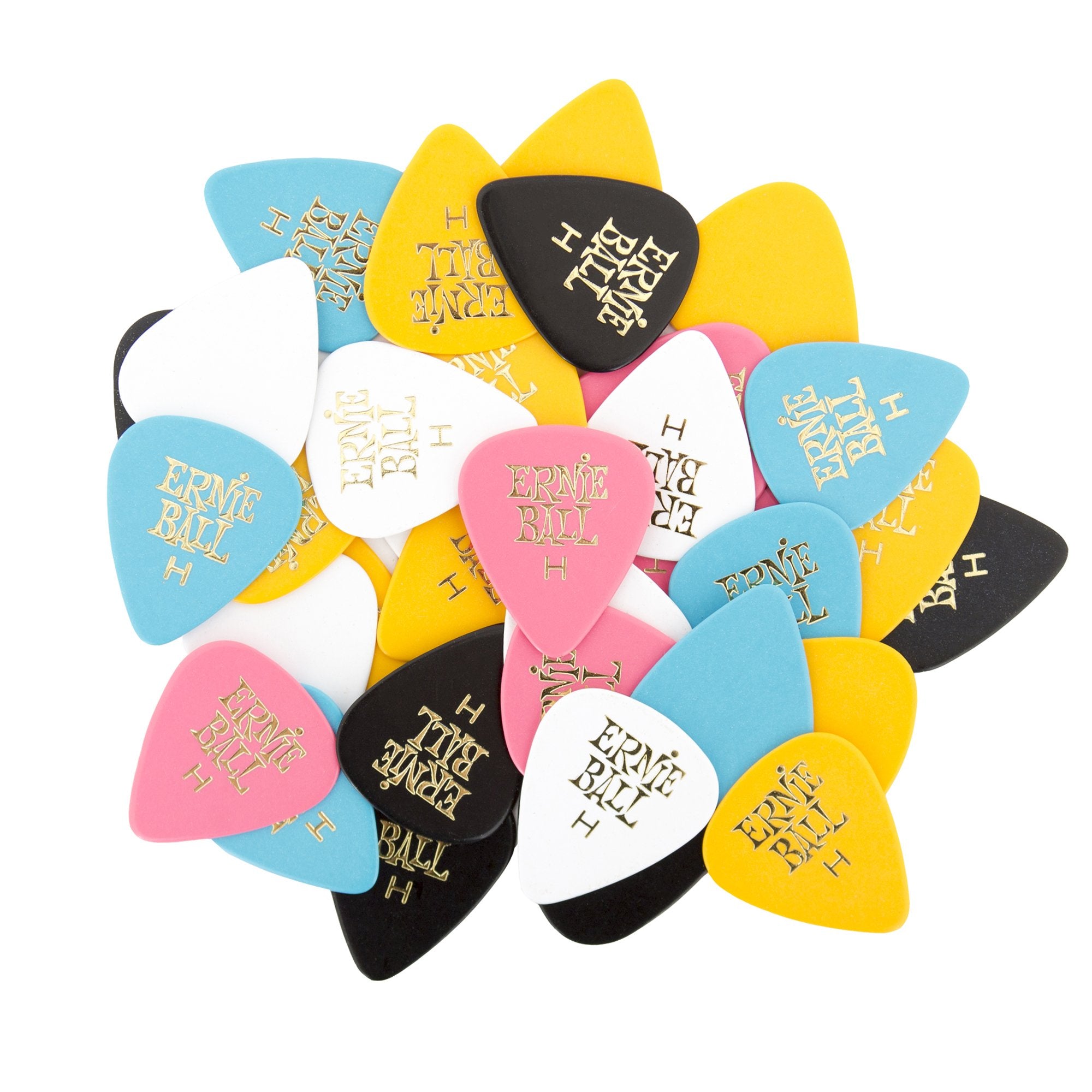 Ernie Ball Guitar Picks, Heavy, Assorted Colors, 144-pack (P09128)