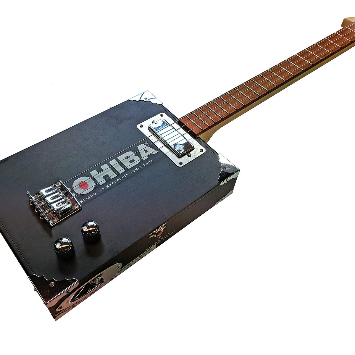 C. B. Gitty 3-String Electric Cigar Box Guitar Kit, Premium Neck ...