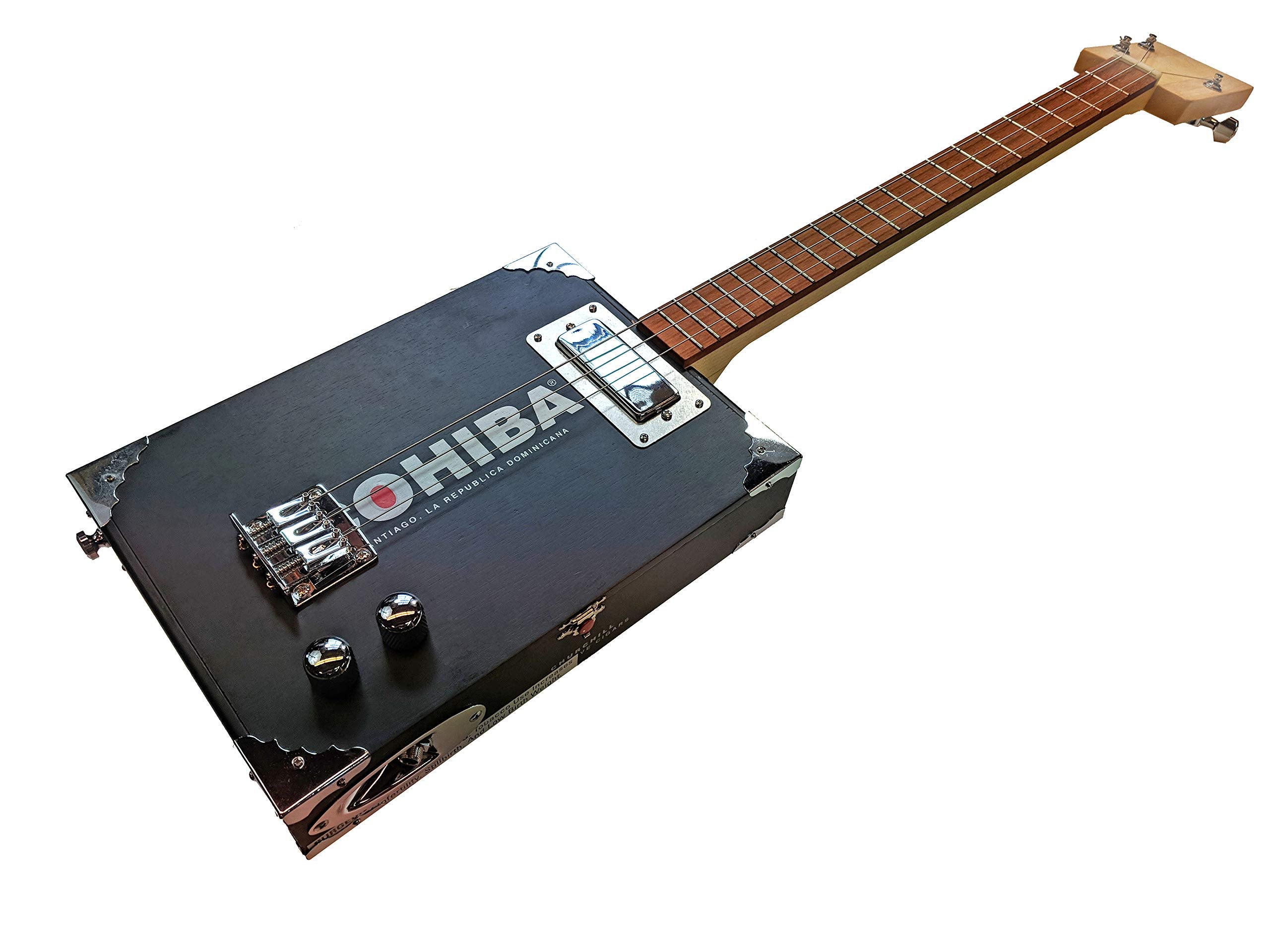 'The Chicago'' Premium Electric 3-String Cigar Box Guitar Kit