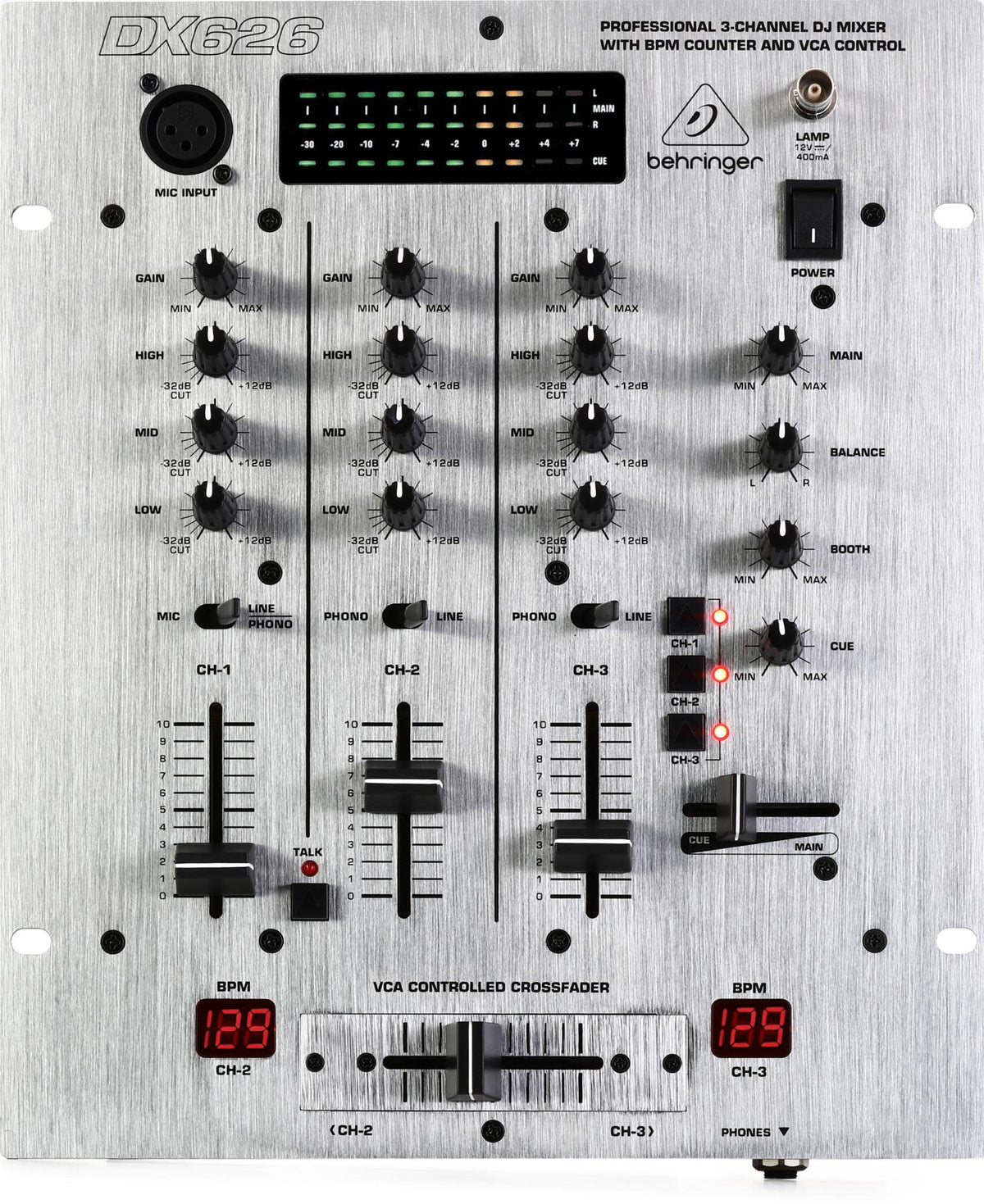 Behringer Pro Mixer Dx626 3-Channel Dj Mixer