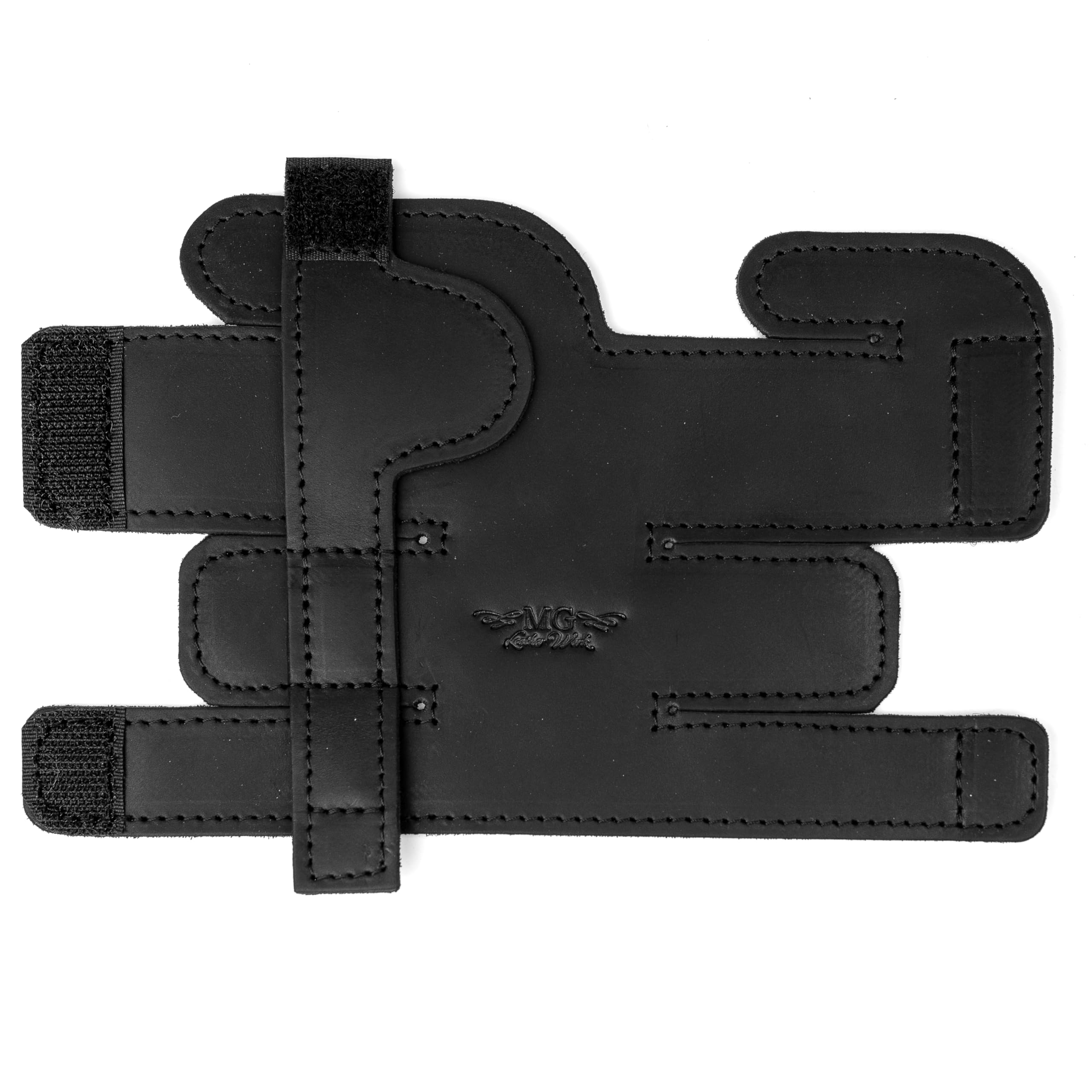 Trumpet Valve Guard XL Genuine Leather Protection Trumpet Valve Cover Valve Wrap (Black)
