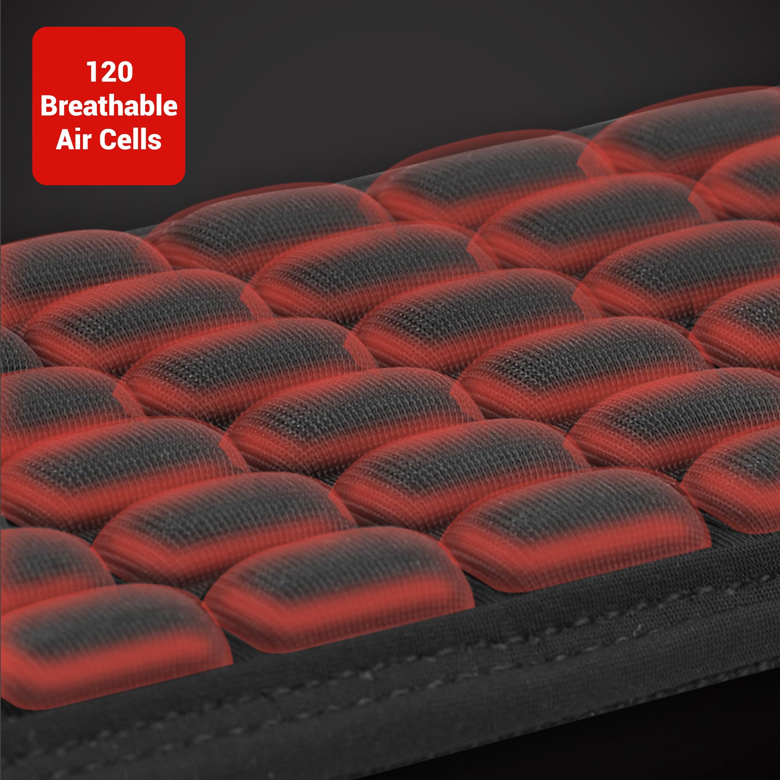 Amumu AIRAFT Bass & Guitar Strap - 4'' Ultra Wide, 0.7'' Thick, Breathable 3D Air Cell Cushions, Cotton Canvas Top, Neoprene Pad