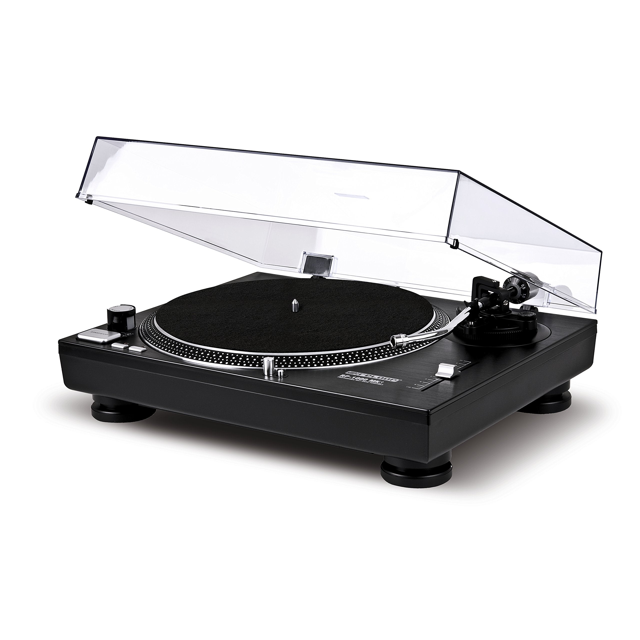 Reloop Optional Dust Cover, For RP2000 and RP4000 Turntable Models, Plastic, 17.4''L x 13.7''W x 2.7''H, Clear