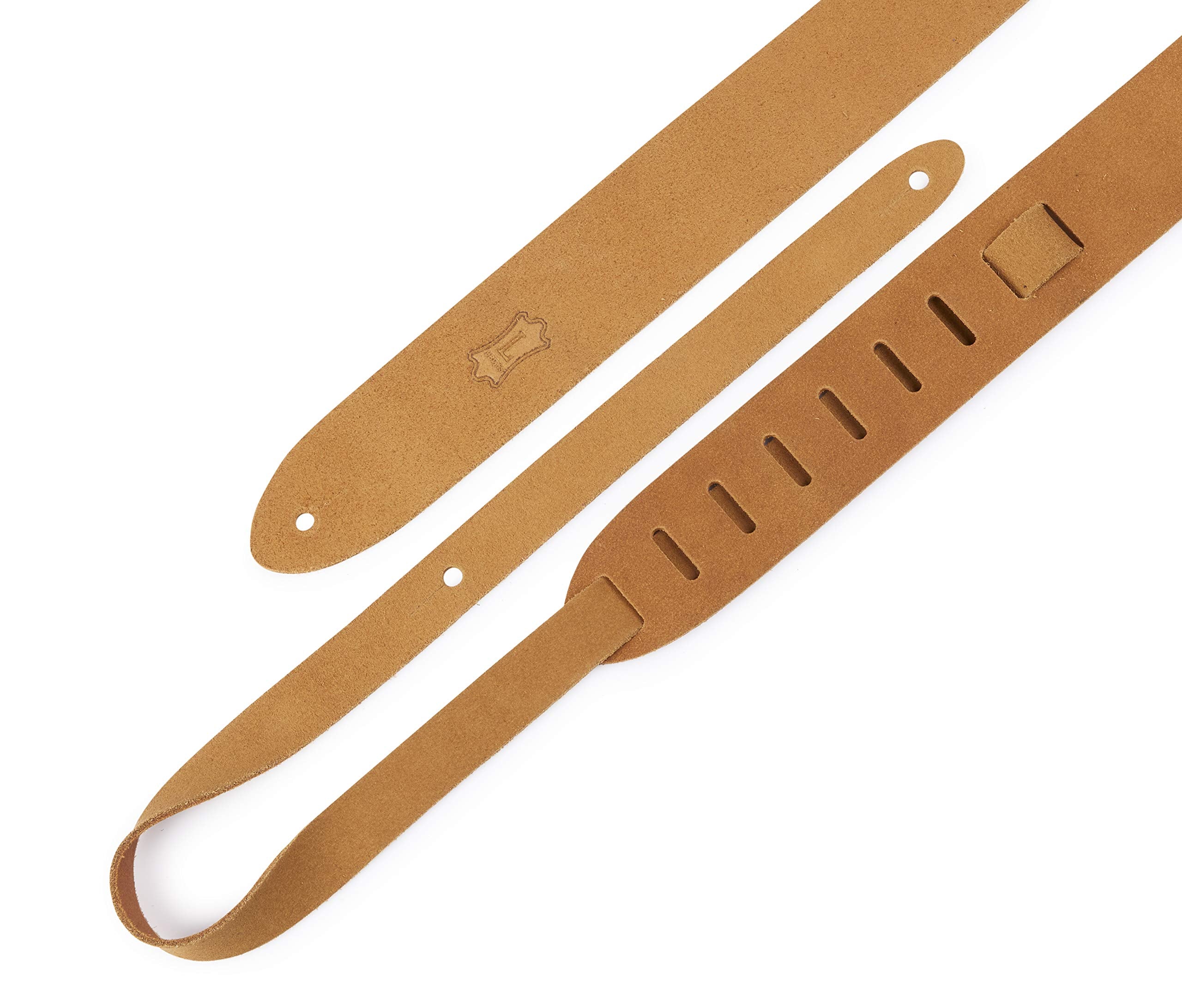 Levy's Leathers 2'' Suede Leather Guitar strap; Extra Long - Tan (M12OH-XL-V2-TAN)