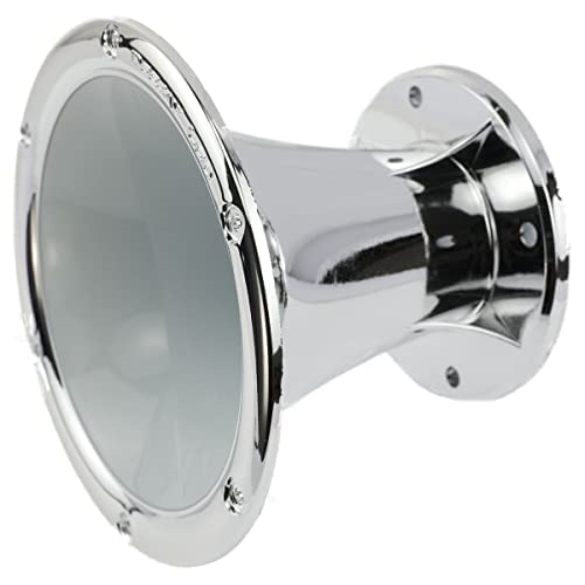 Deejayled 2'' Bolt On Horn White Silver