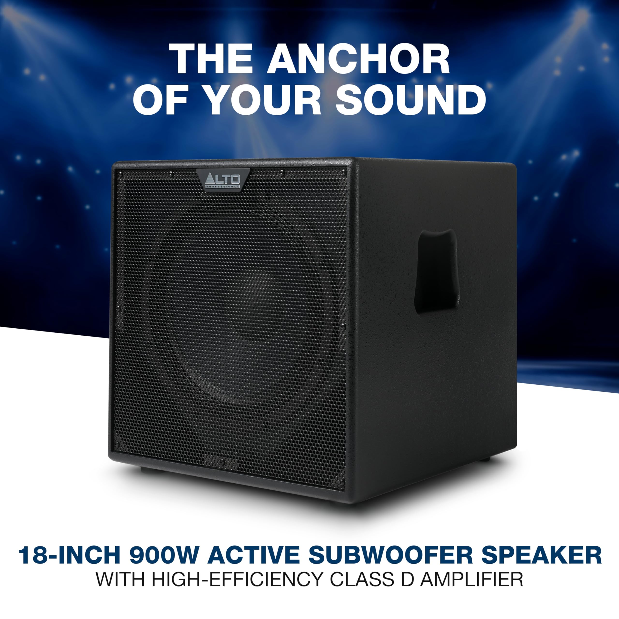 ALTO TX18S - 900W 18-inch Subwoofer, DSP-Enhanced Powered PA Speaker with 3-inch Voice Coil, Superior Bass, Easy Setup