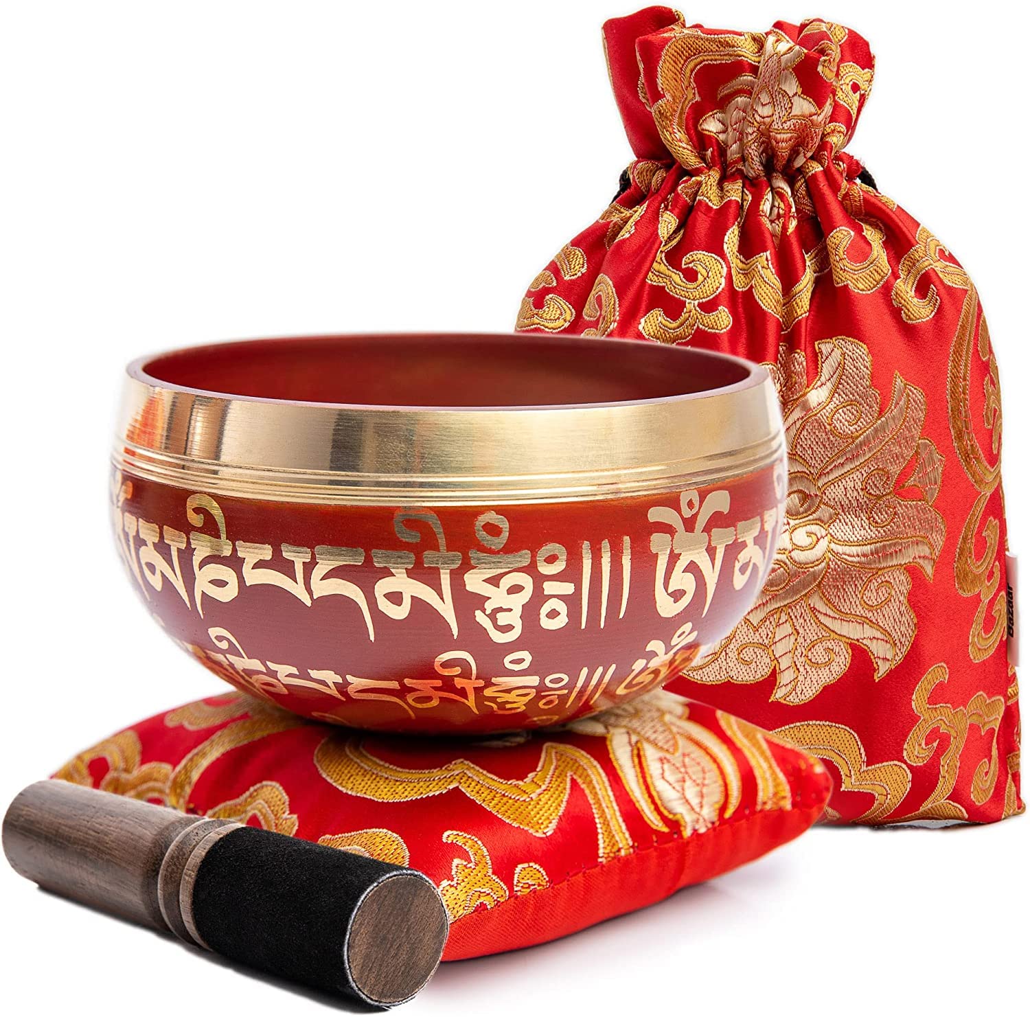 Tibetan Singing Bowl Set - Easy To Play for Beginners - Authentic Handcrafted Mindfulness Meditation Holistic Sound 7 Chakra Hea