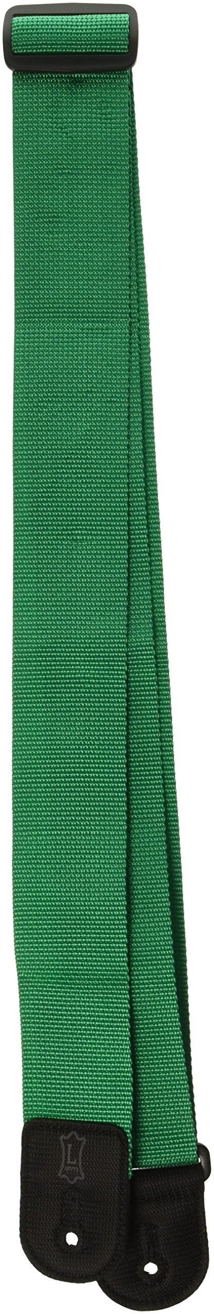 Levy'S Leathers 2'' Polypropylene Guitar Strap With Genuine Leather Ends And Tri-Glide Adjustment; Green (M8Poly-Grn)