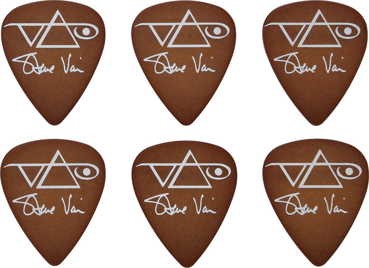 Ibanez B1000Svbr Steve Vai Signature Picks 6 Pack, Brown