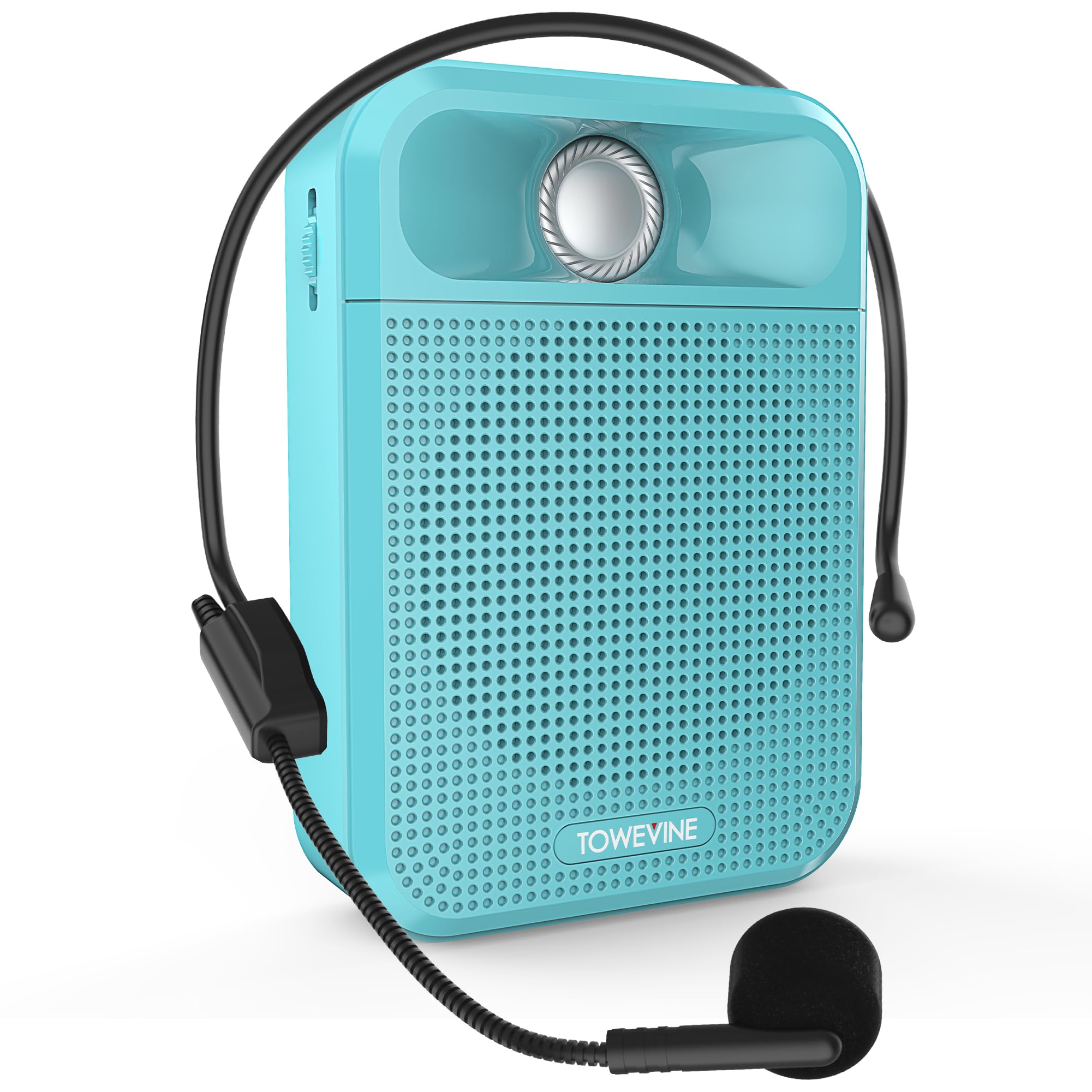 Voice Amplifier, Towevine Portable Rechargeable Microphone Speaker with Headset and Waistband for Teachers, Classroom, Singing, 