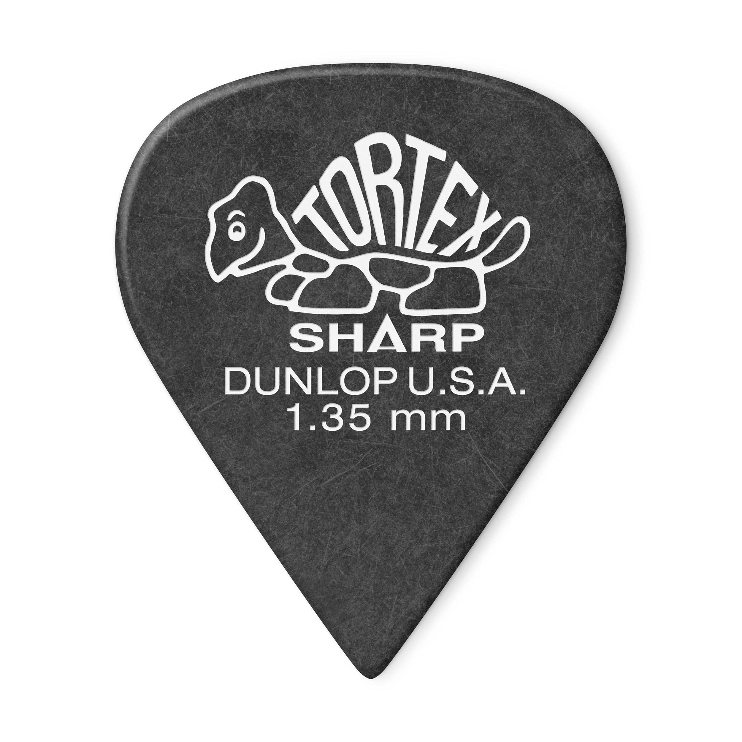 Dunlop Tortex Sharp Guitar Picks 135Mm Black 72 Pack