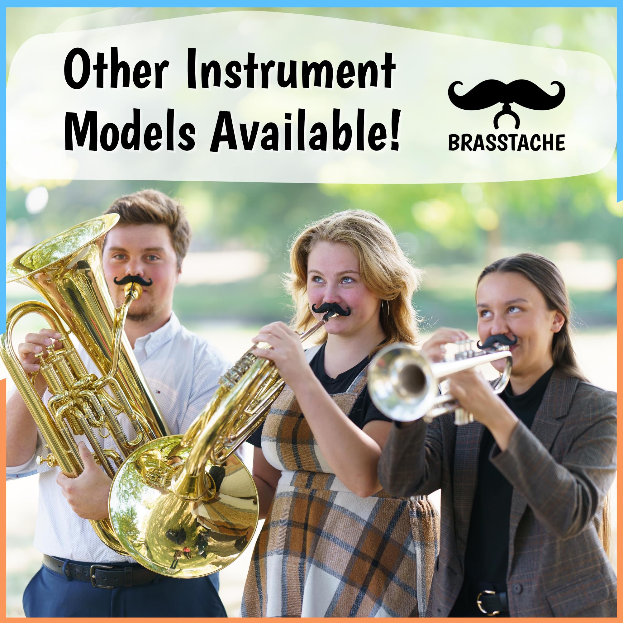 Flute-stache - The Original Clip-on mustache for Flute by Brasstache