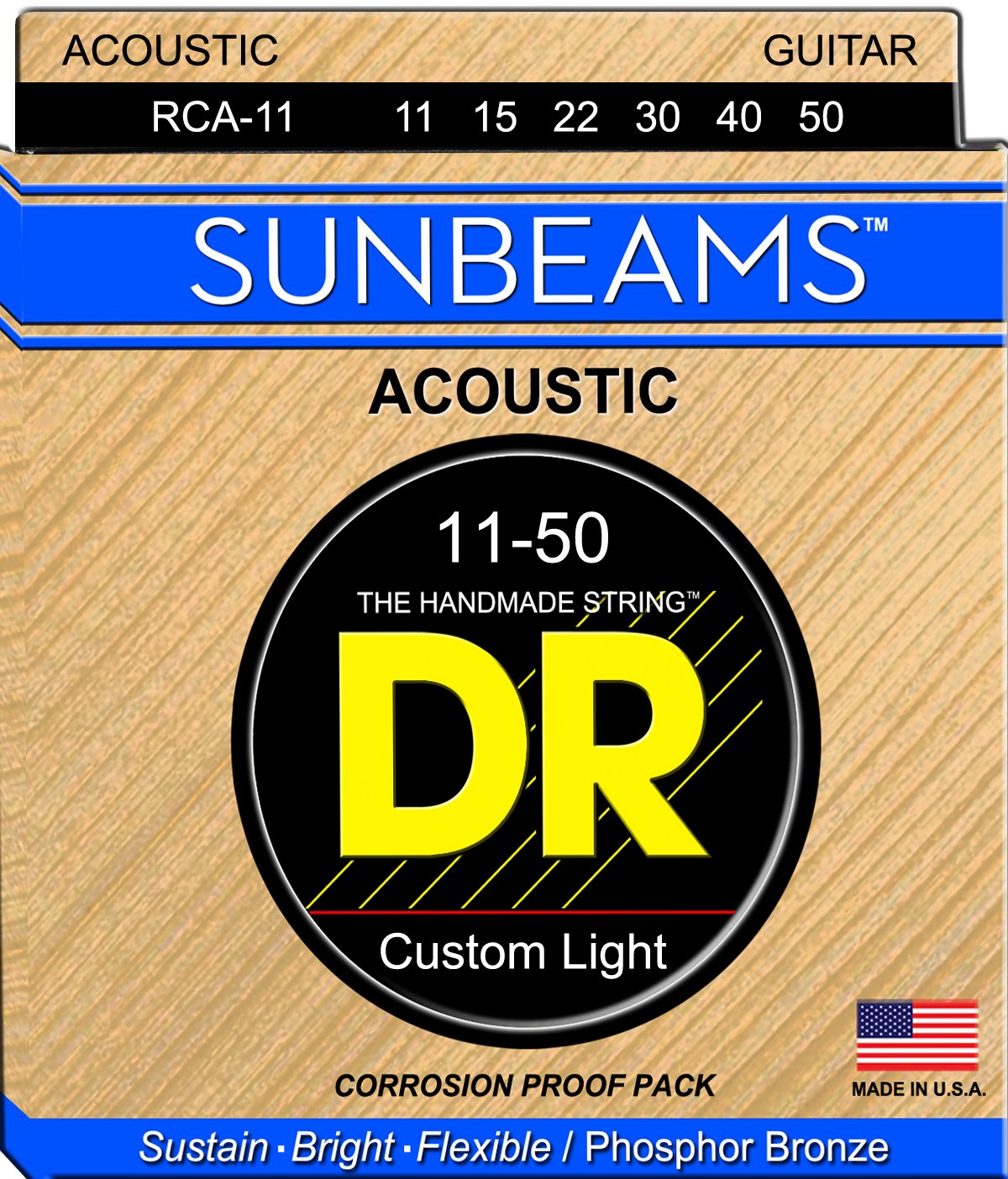 Dr Strings Sunbeam - Phosphor Bronze Acousticround Core 11-50