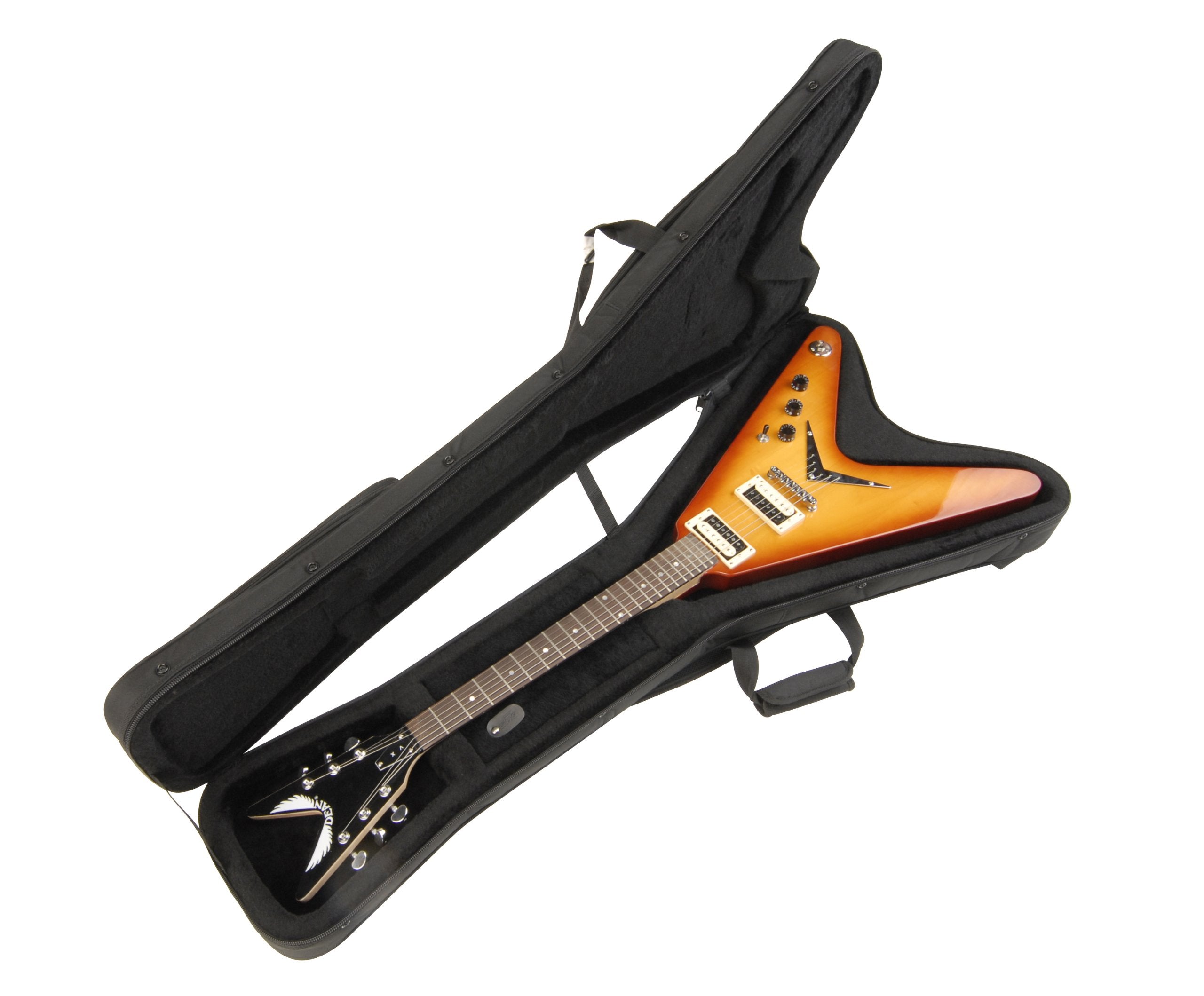 SKB Cases 1SKB-SC58 Flying V Soft Guitar Case with Nylon Exterior and EPS Foam Interior