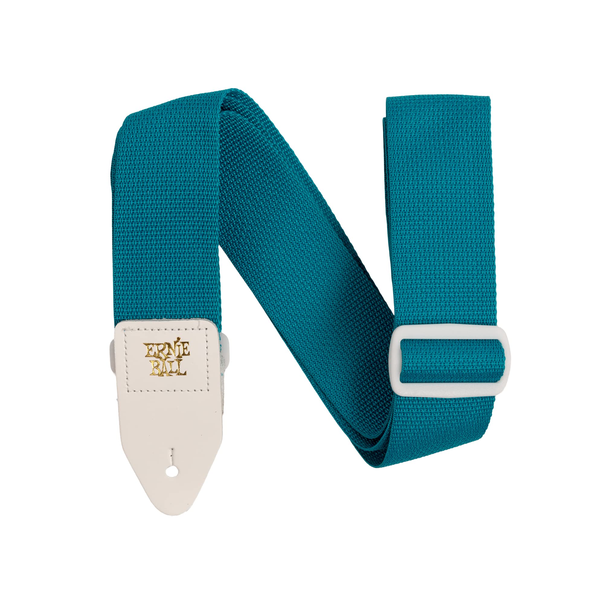 Ernie Ball Polypro Guitar Strap, Teal With White (P05349)