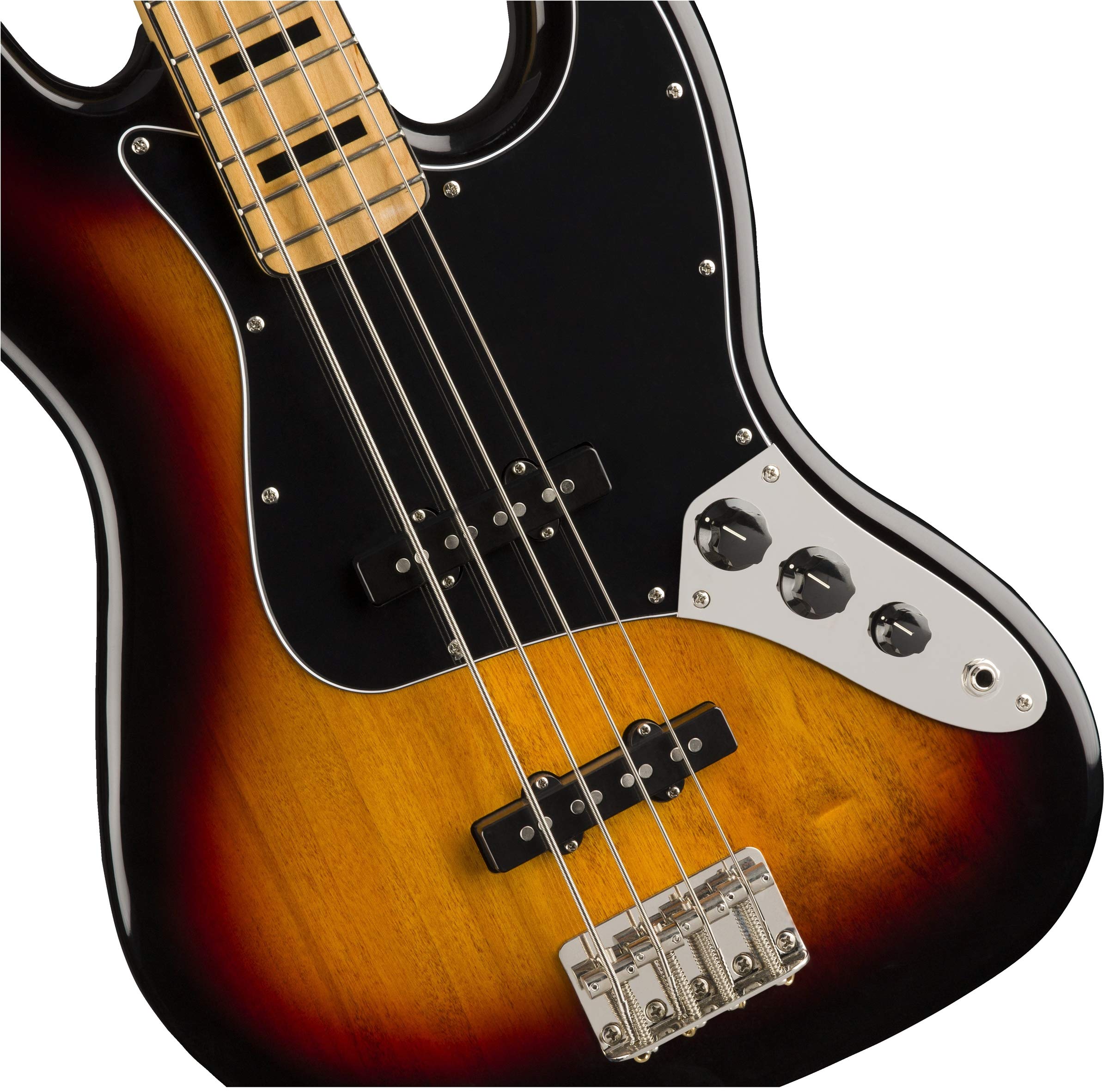 Squier Classic Vibe 70s Jazz Bass, 3-Color Sunburst, Maple Fingerboard