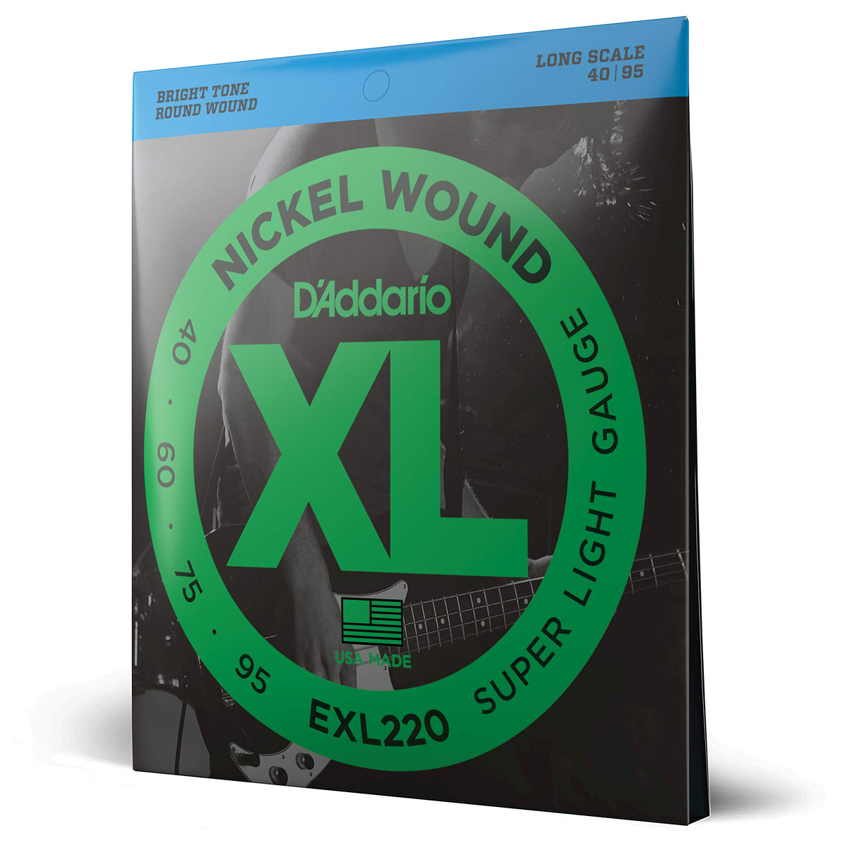 Daddario Bass Guitar Strings - Xl Nickel Bass Strings - Exl220 - Perfect Intonation, Consistent Feel, Powerful Durability - For