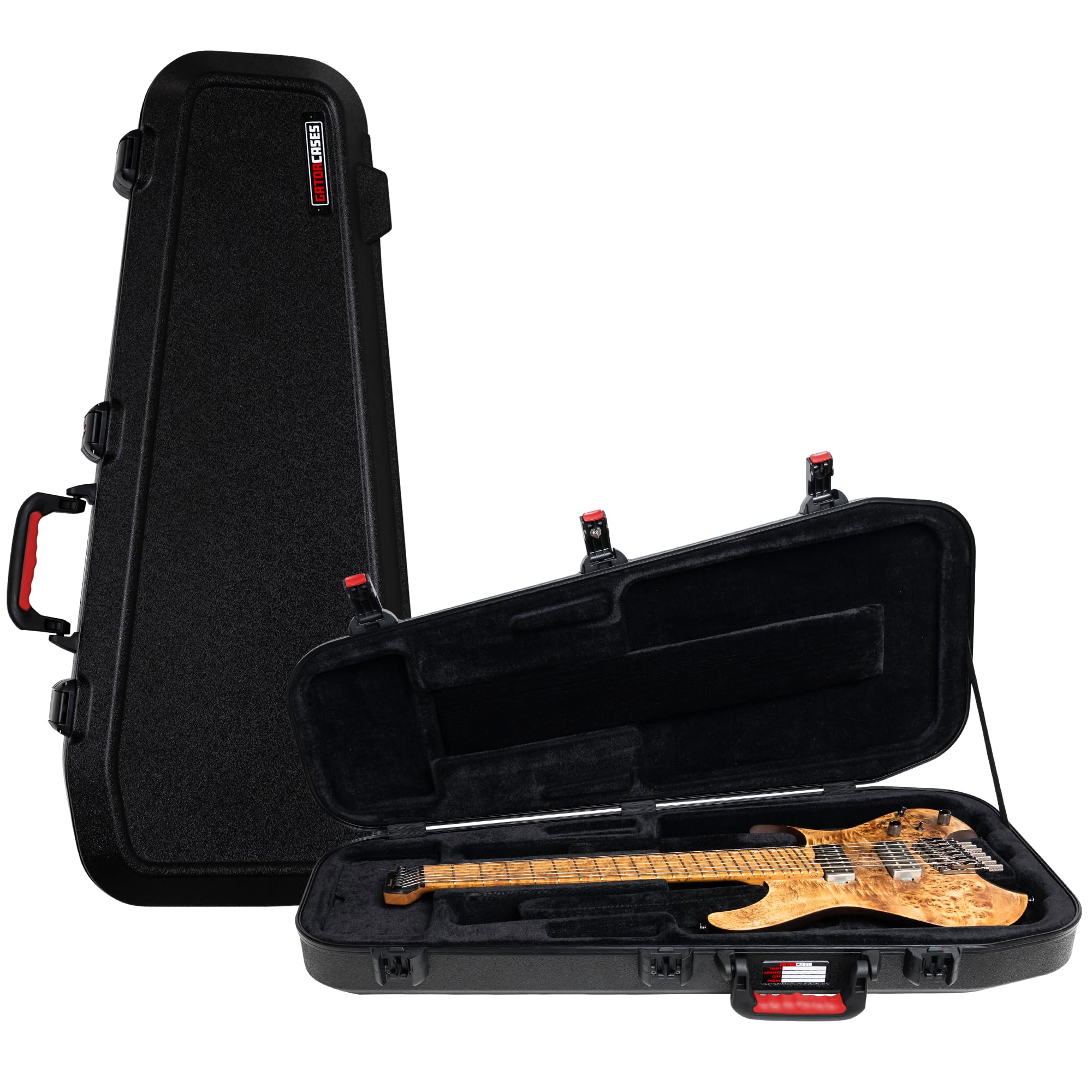 Gator Cases Molded Flight Case For Headless Electric Guitars With TSA Approved Locking Latch; (GTSA-HEADLESSELEC)