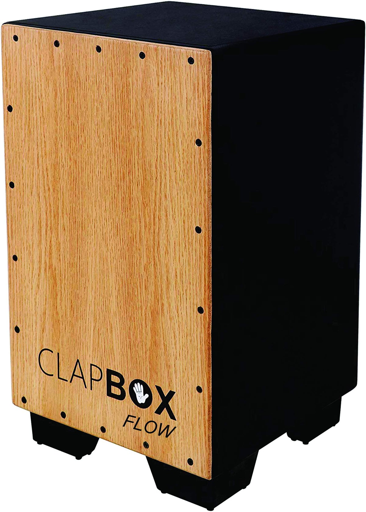 Clab Box Clapbox Cajon Cb02 Flow -Black, Oak Wood (H:50 W:30 L:30) - 3 Internal ...