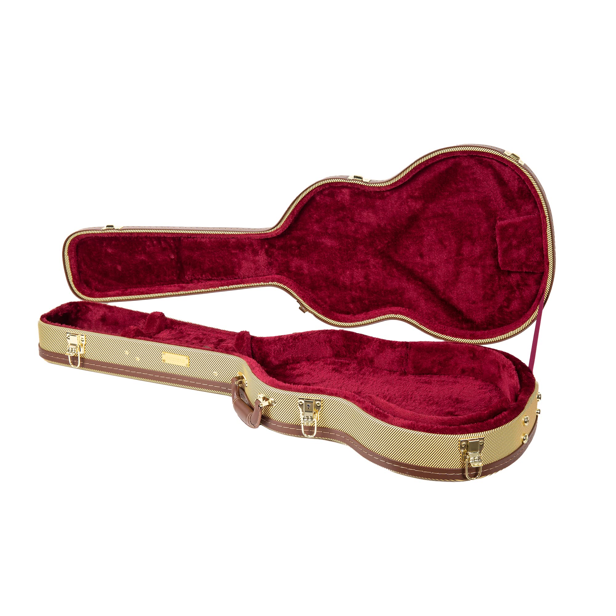 Crossrock Electric Guitar Case Fits Prs Se Standard Solid Body Guitar, Right-Hand, Vinyl Tweed(Crw620Prsetw)