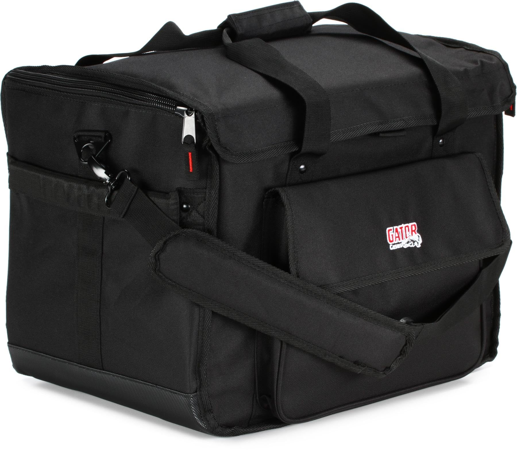 Gator Cases Studio Monitor Tote Bag Holds (2) Powered Monitors Up to 5 Driver Range, Fits JBL, Mackie, KRK, & More (G-STUDIOMON1