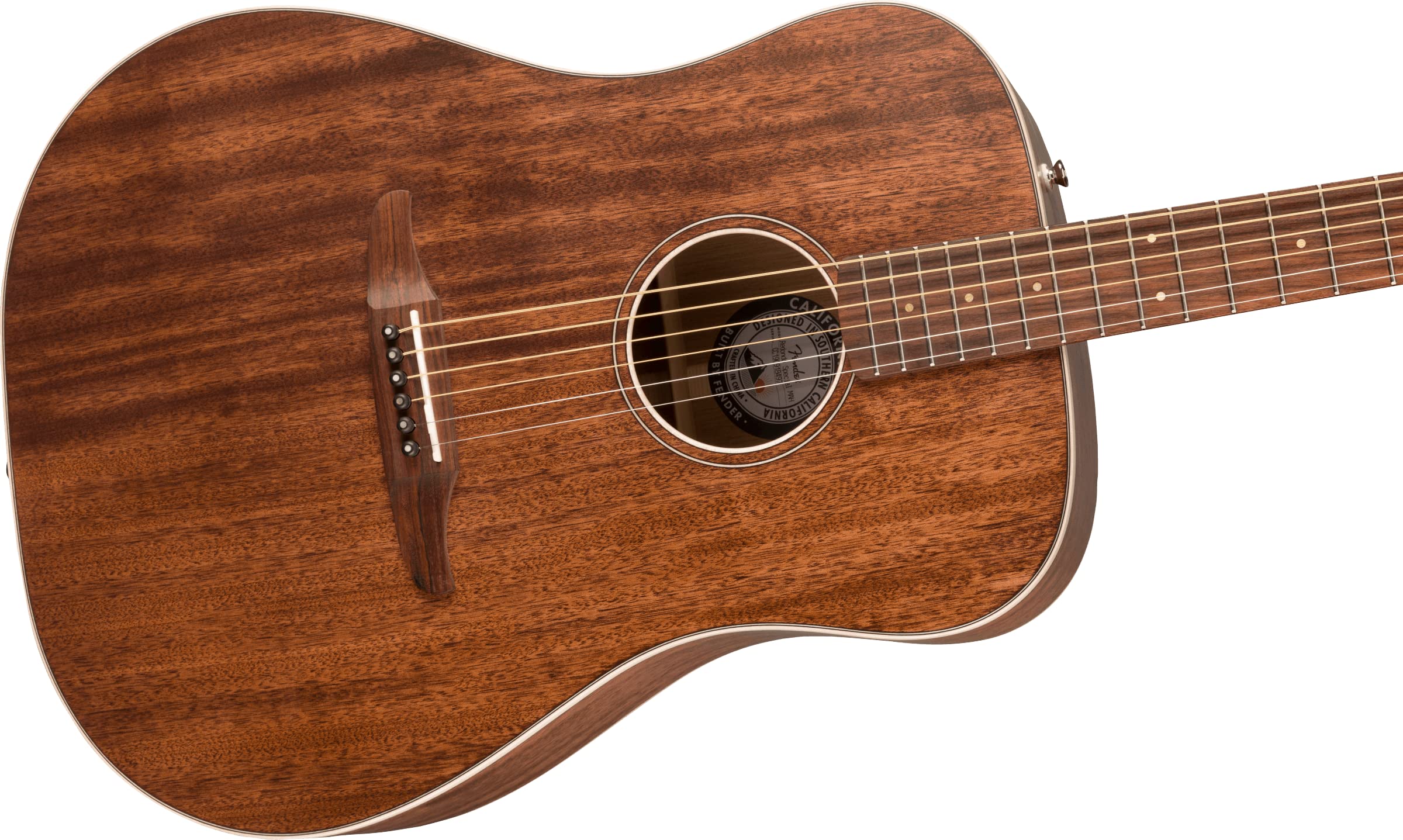 Fender All-Mahogany Redondo Special Acoustic Guitar, Natural, Pau Ferro Fingerboard, with Gig Bag