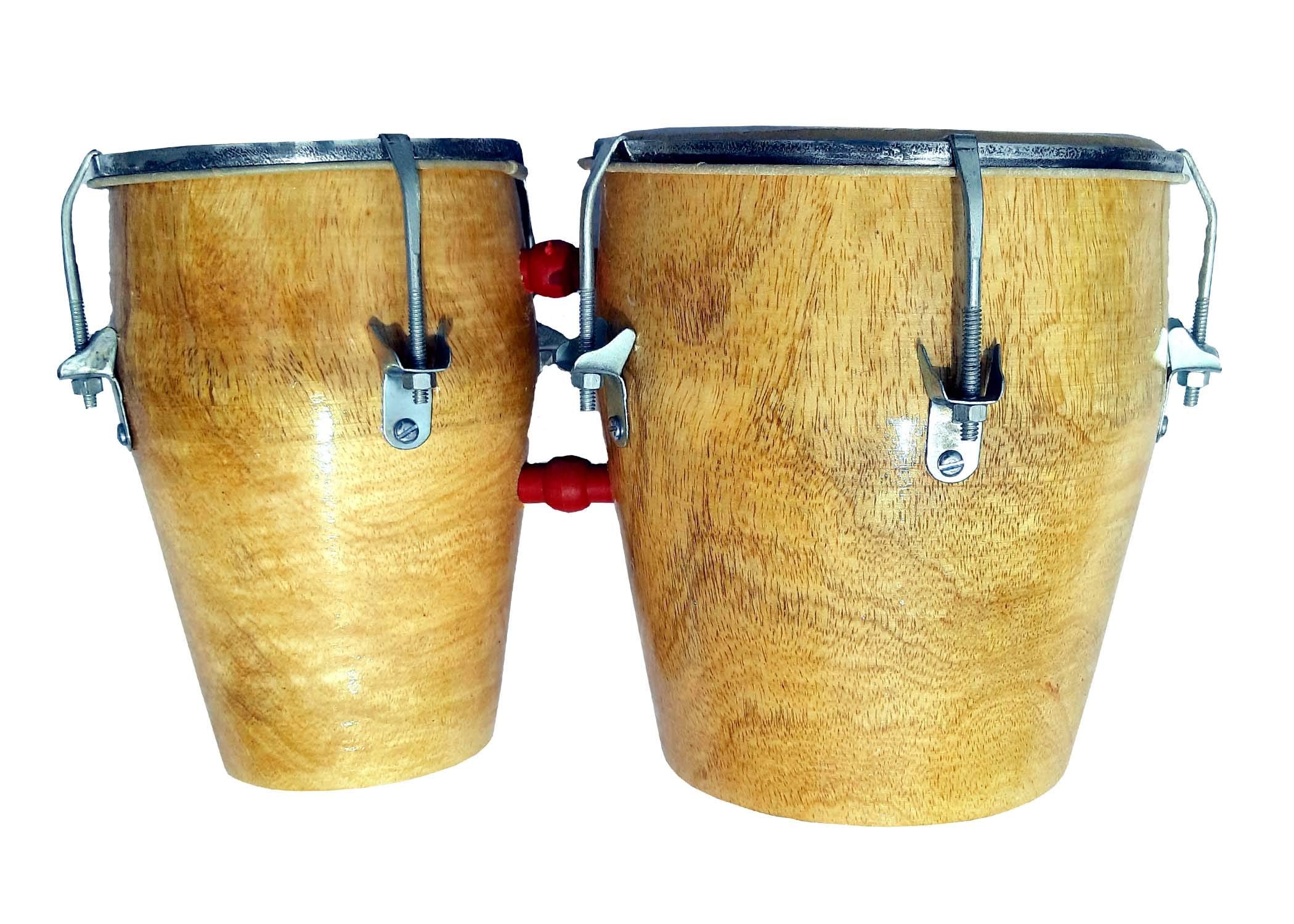 Gt Manufacturers Professional Two Piece Hand Made Wooden Bango Drum (Yellow)