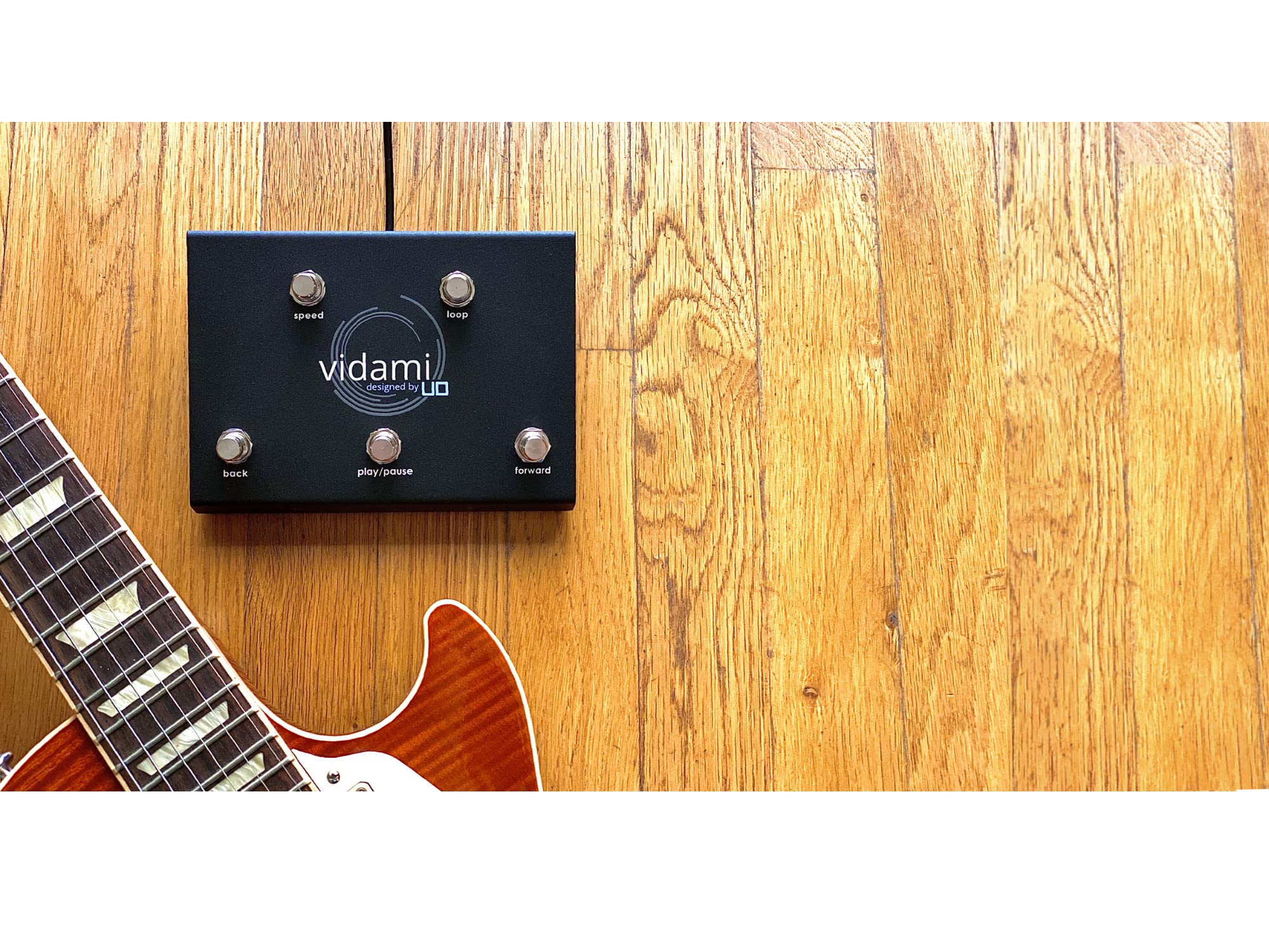 Vidami YouTube Hands Free Video Controller for PC or Mac - Foot pedal controller for Video Looping - Helps Musicians Slow Down &