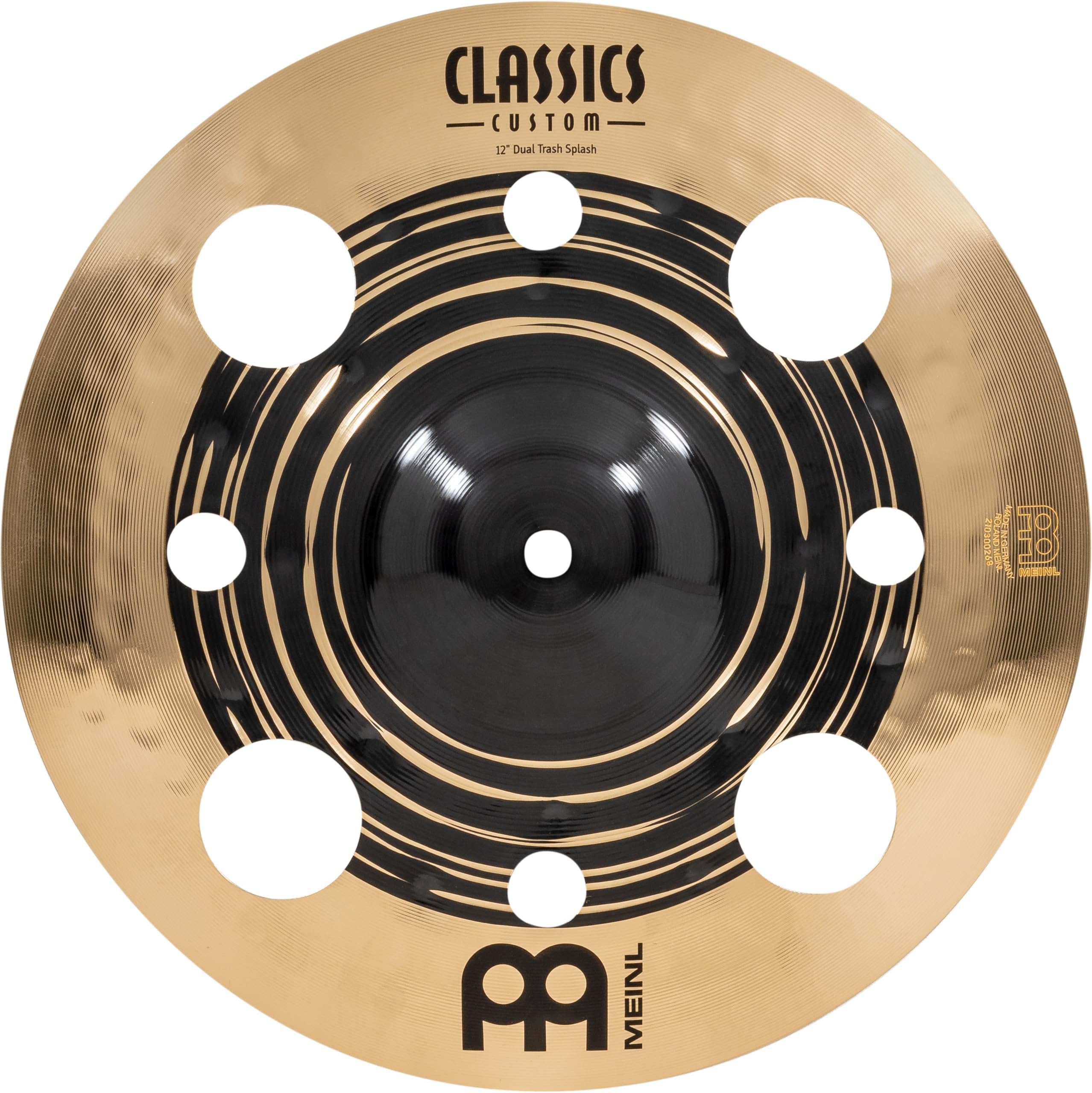 Classics Custom Dual 12 Trash Splash Cymbal for Drum Set, Dark/Brilliant - MADE IN GERMANY - B12 Bronze, 2-YEAR WARRANTY