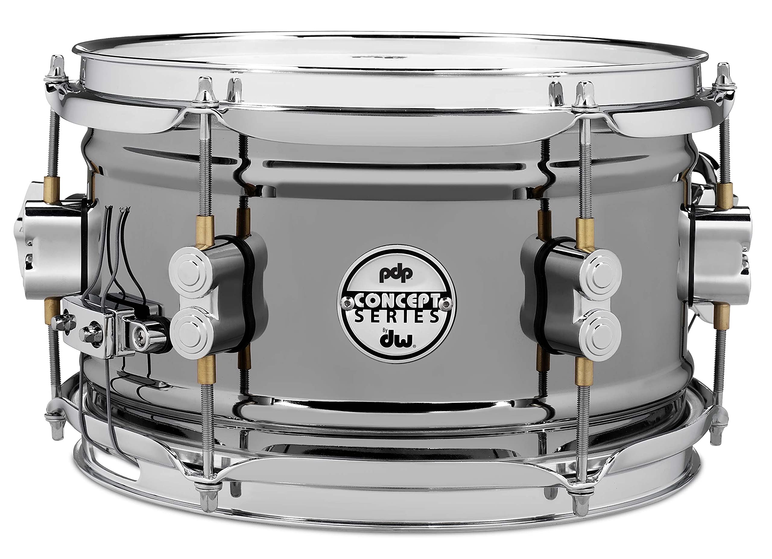 Pacific Drums Concept Series Black Nickel Over Steel Snare Drum, 6X10 (PDSN0610BNCR)