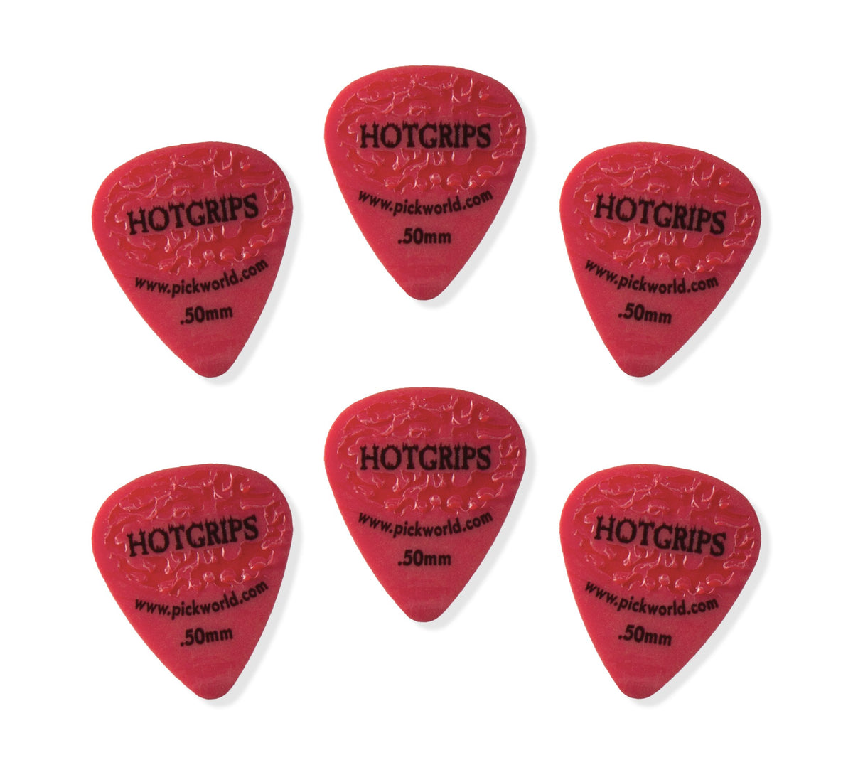 Pickworld Guitar Picks (Hg6D-1) Red .50Mm