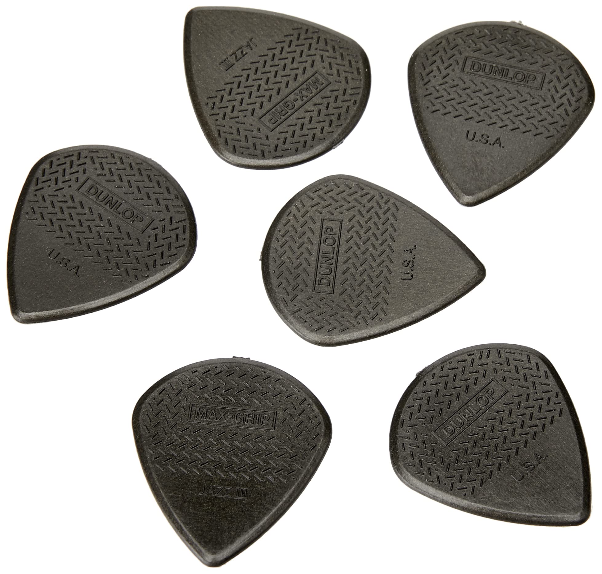 Jazz III Max Grip pick pack 6