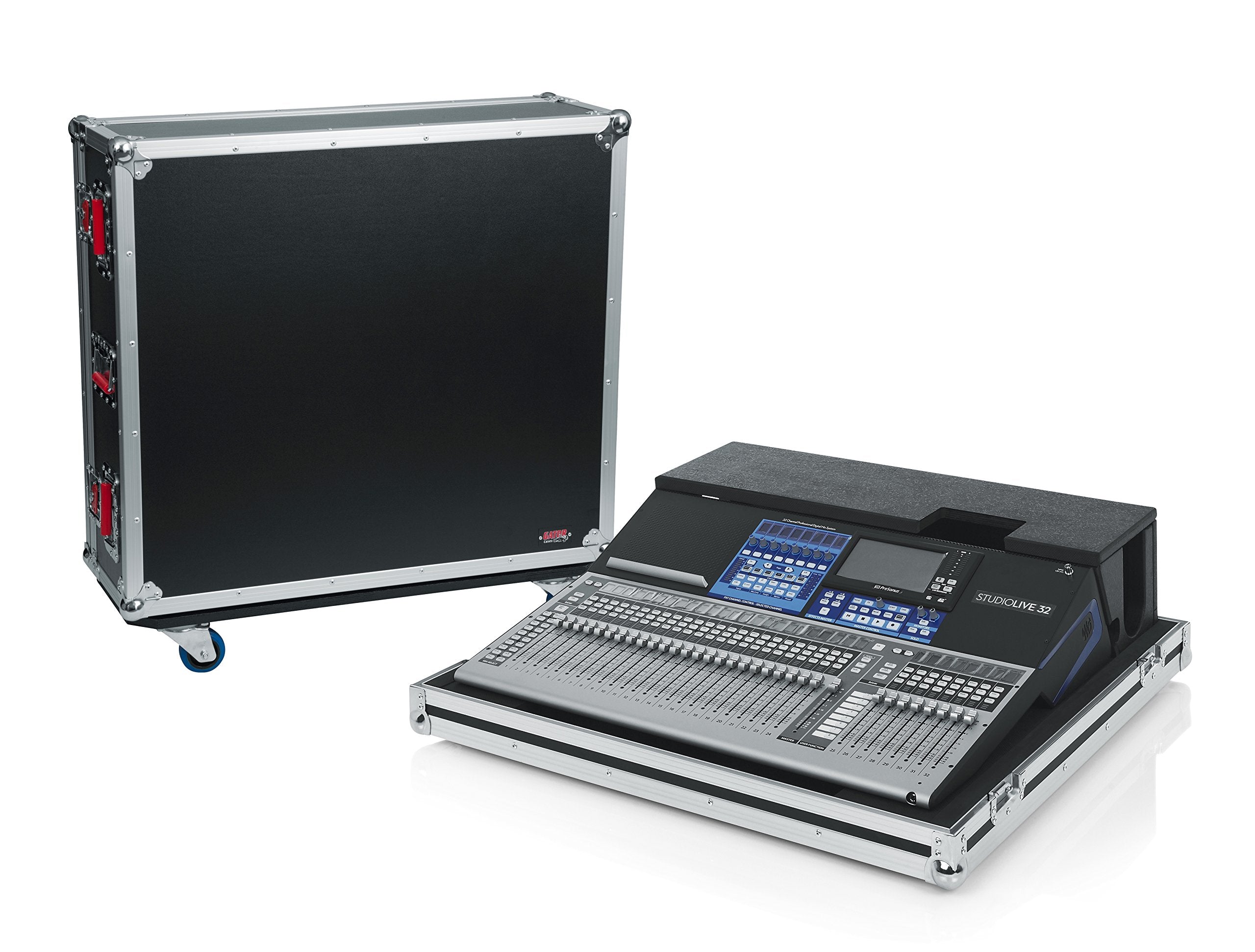 Gator Cases G-TOUR ATA Style Road Case - Custom Fit for Presonus Studio Live 32 Series III Mixer with Dog House and Heavy Duty 4