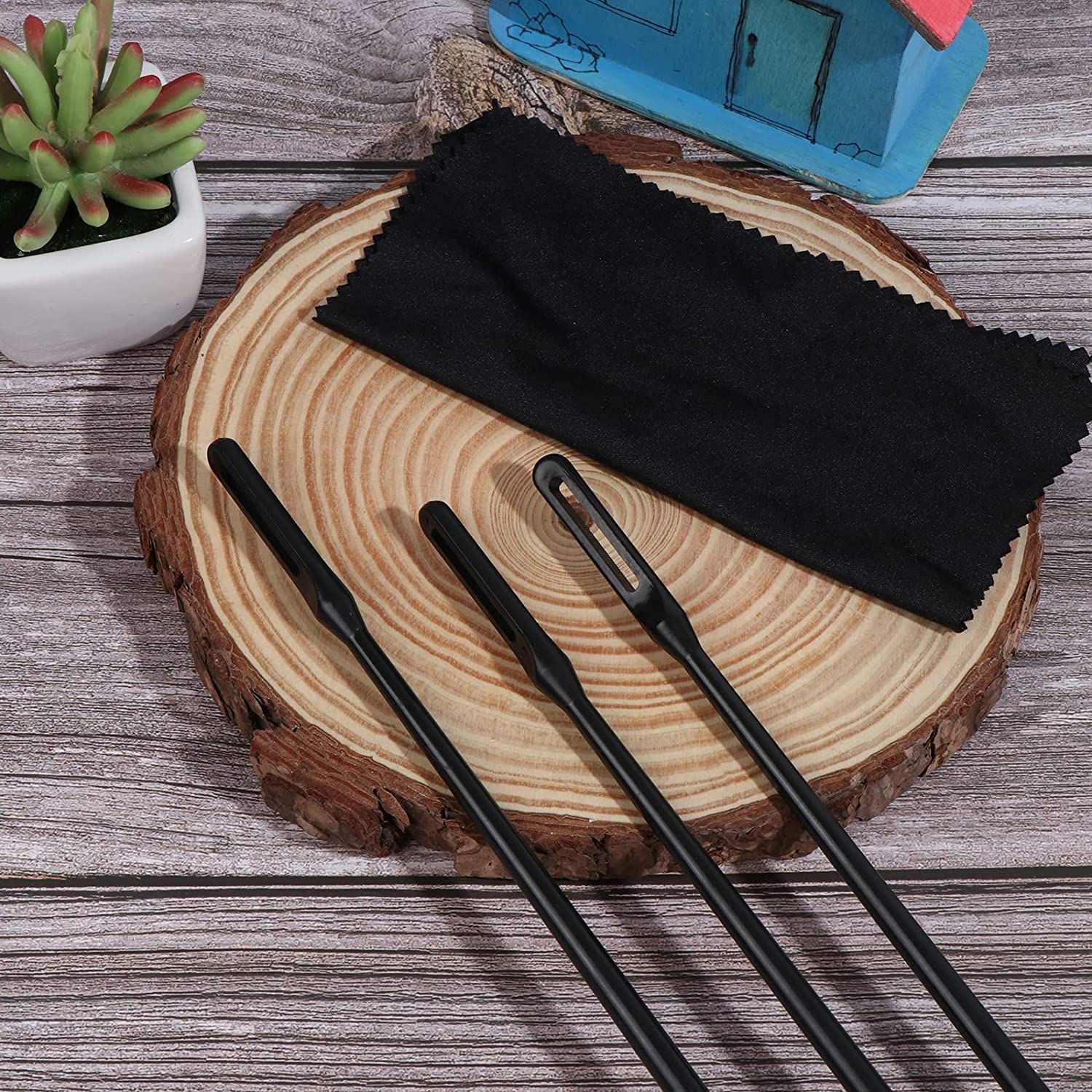 5 Pcs Flute Cleaning Rod with Cleaning Cloth and Flute Screwdriver Set for Flute Repair and Cleaning